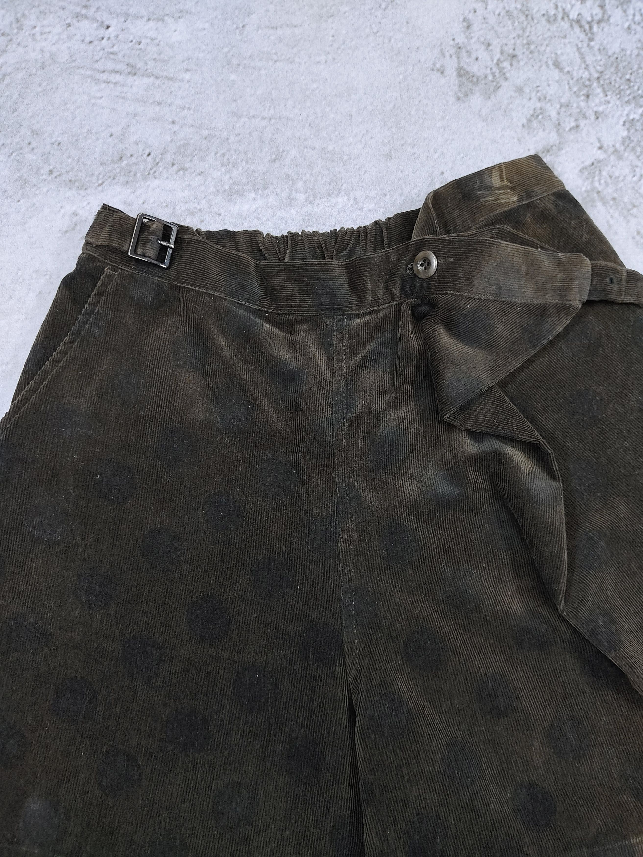 gomme Gomme🇯🇵 Asymmetric Wrap Corduroy Polkadot Culotte Short Size 30" / US 8 / IT 44 - 5 Thumbnail