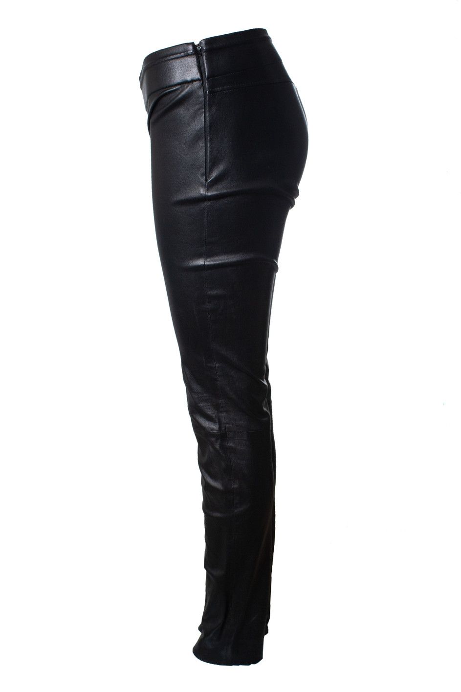 Yves Saint Laurent Yves Saint Laurent, leather trousers in black Size 28" / US 6 / IT 42 - 2 Thumbnail