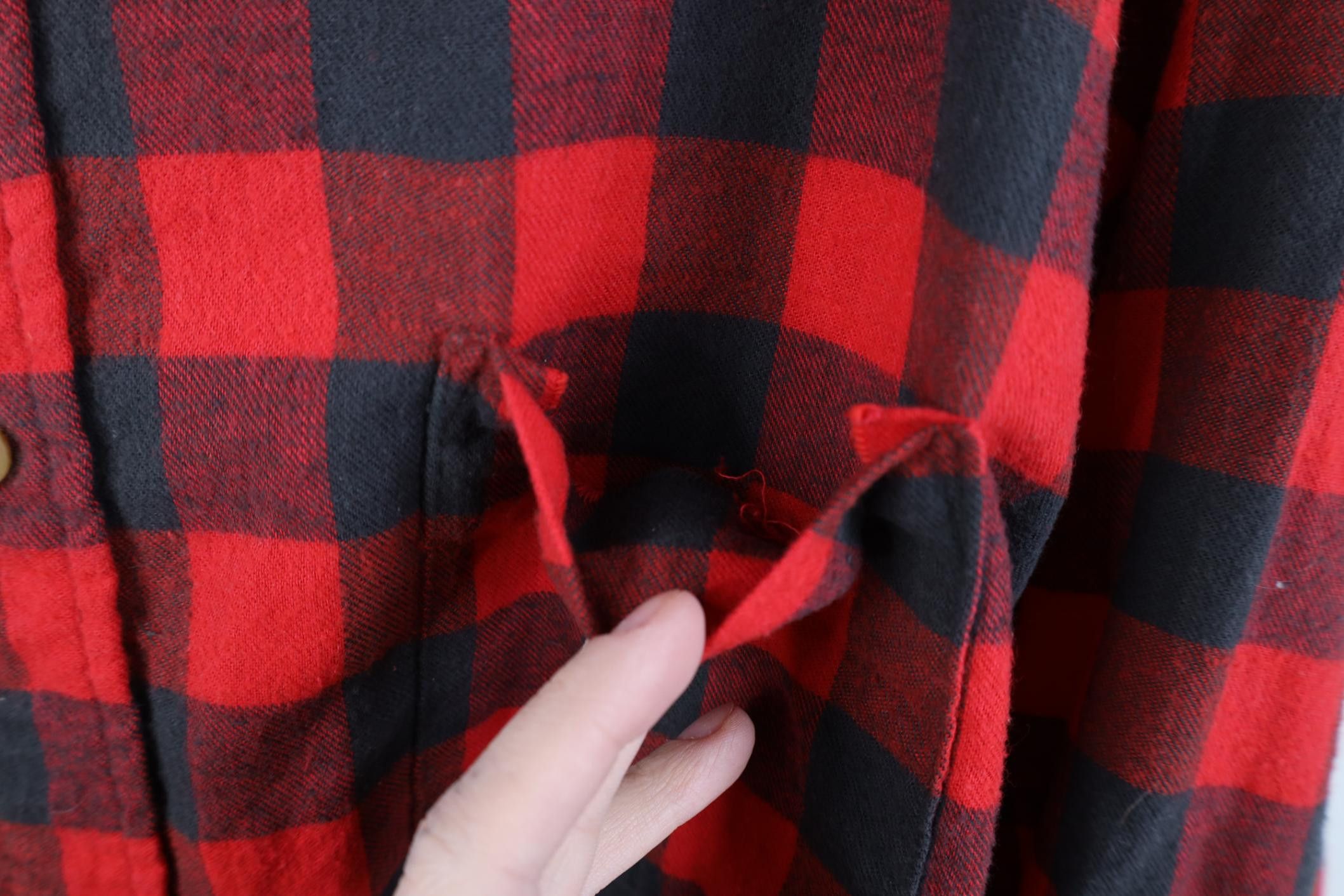 FiveBrother Vintage 70s Five Brother Collared Button Shirt Plaid USA Size US XL / EU 56 / 4 - 4 Thumbnail