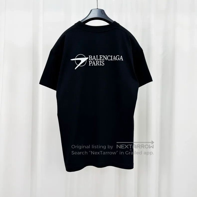 Balenciaga Balenciaga Embroidered Boomerang Letter Short Sleeve Size US S / EU 44-46 / 1 - 2 Thumbnail