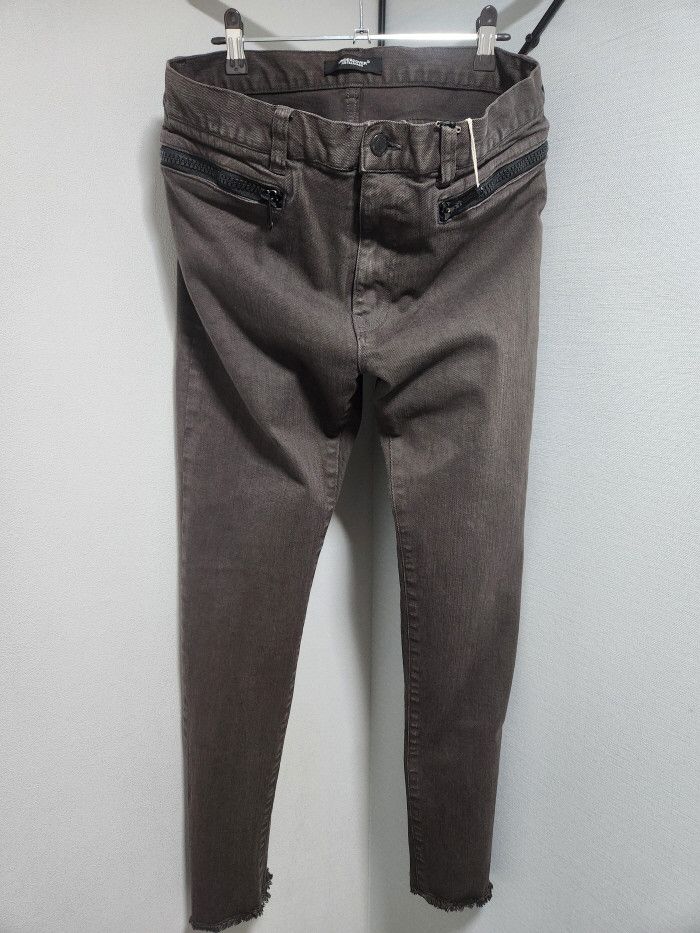 Undercover Undercover Charcoal Zip Denim Pants Size US 32 / EU 48 - 6 Thumbnail