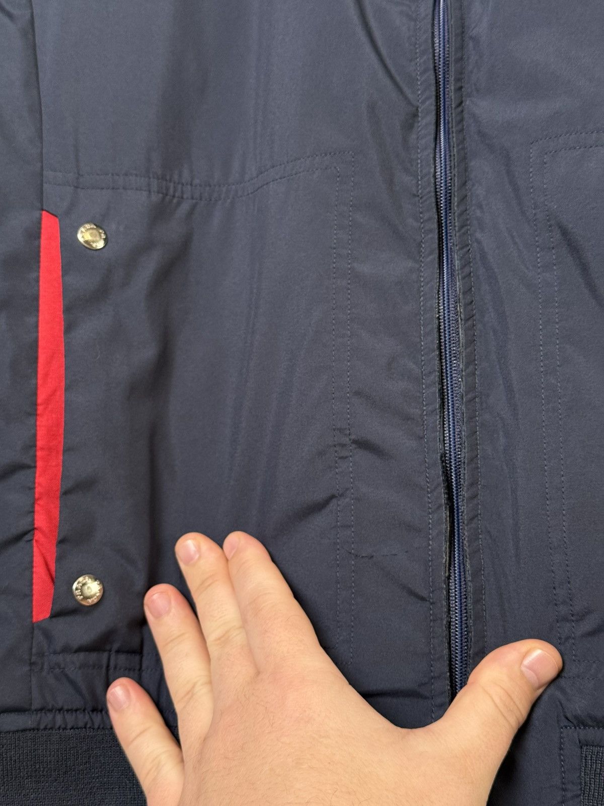 Prada Vintage Prada Sport Red Tab Logo Nylon Windbreaker Jacket Size US L / EU 52-54 / 3 - 12 Thumbnail