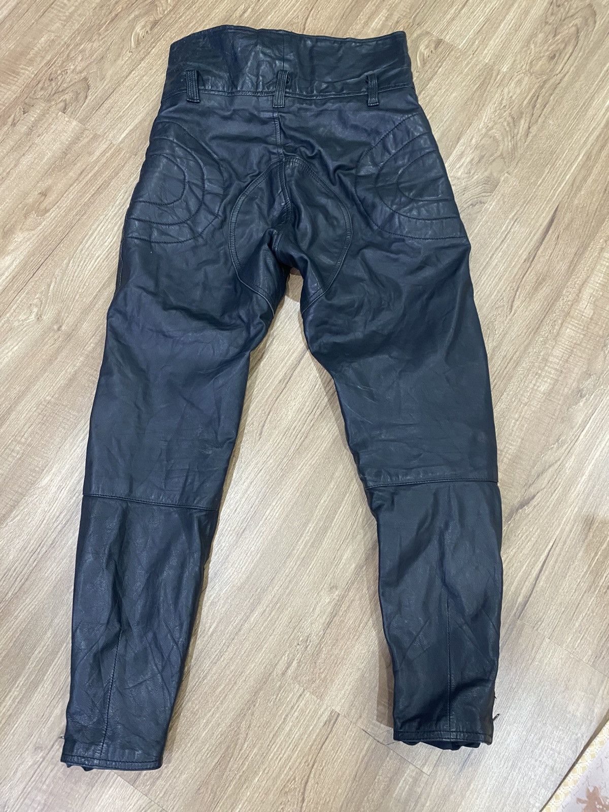 Vintage Vintage bikers leather pants Size US 30 / EU 46 - 6 Thumbnail