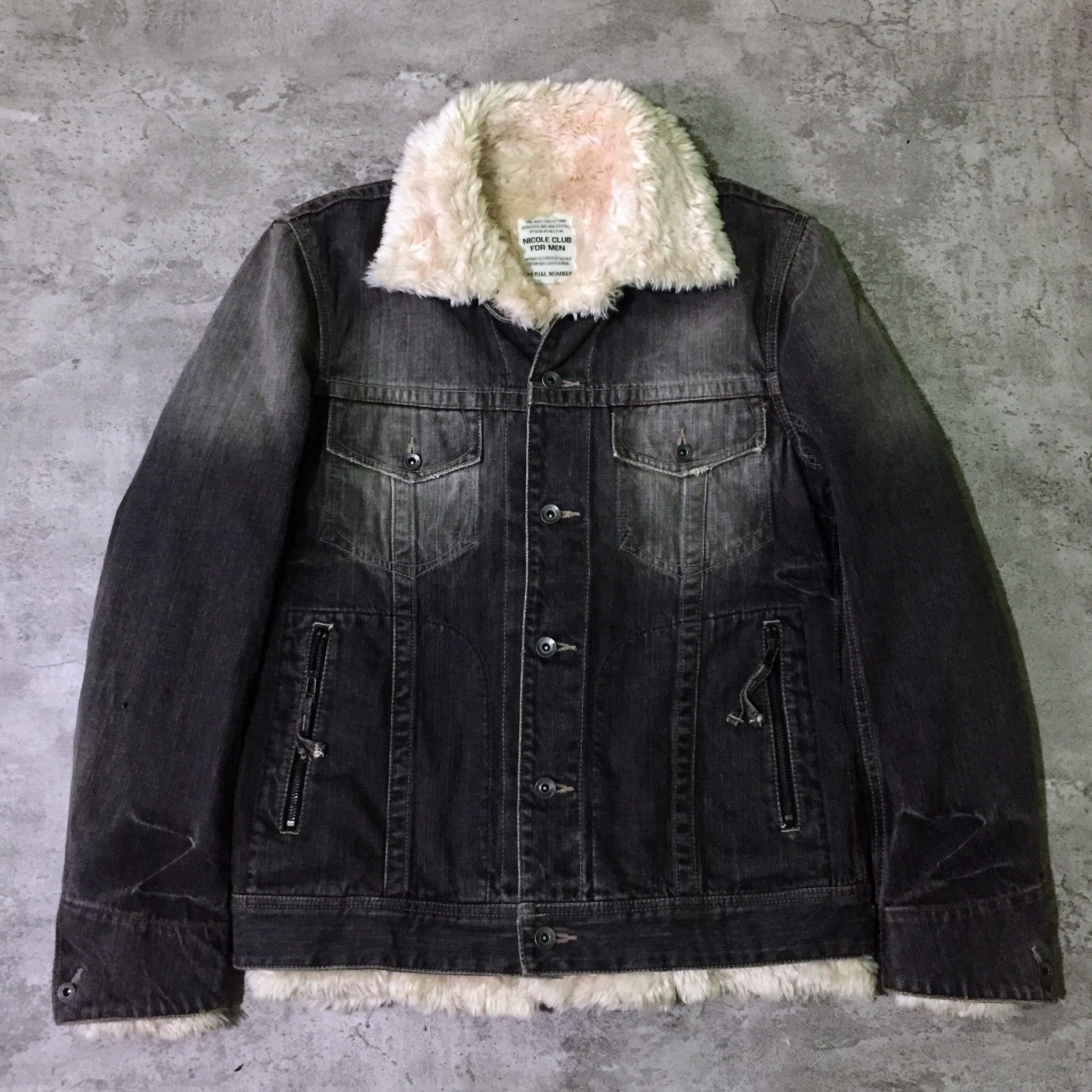 ジャケット・アウター 2000s Nicole Club For Men leather jacket Vintage 90's Nicole Club for Men Leather Varsity Jacket Green