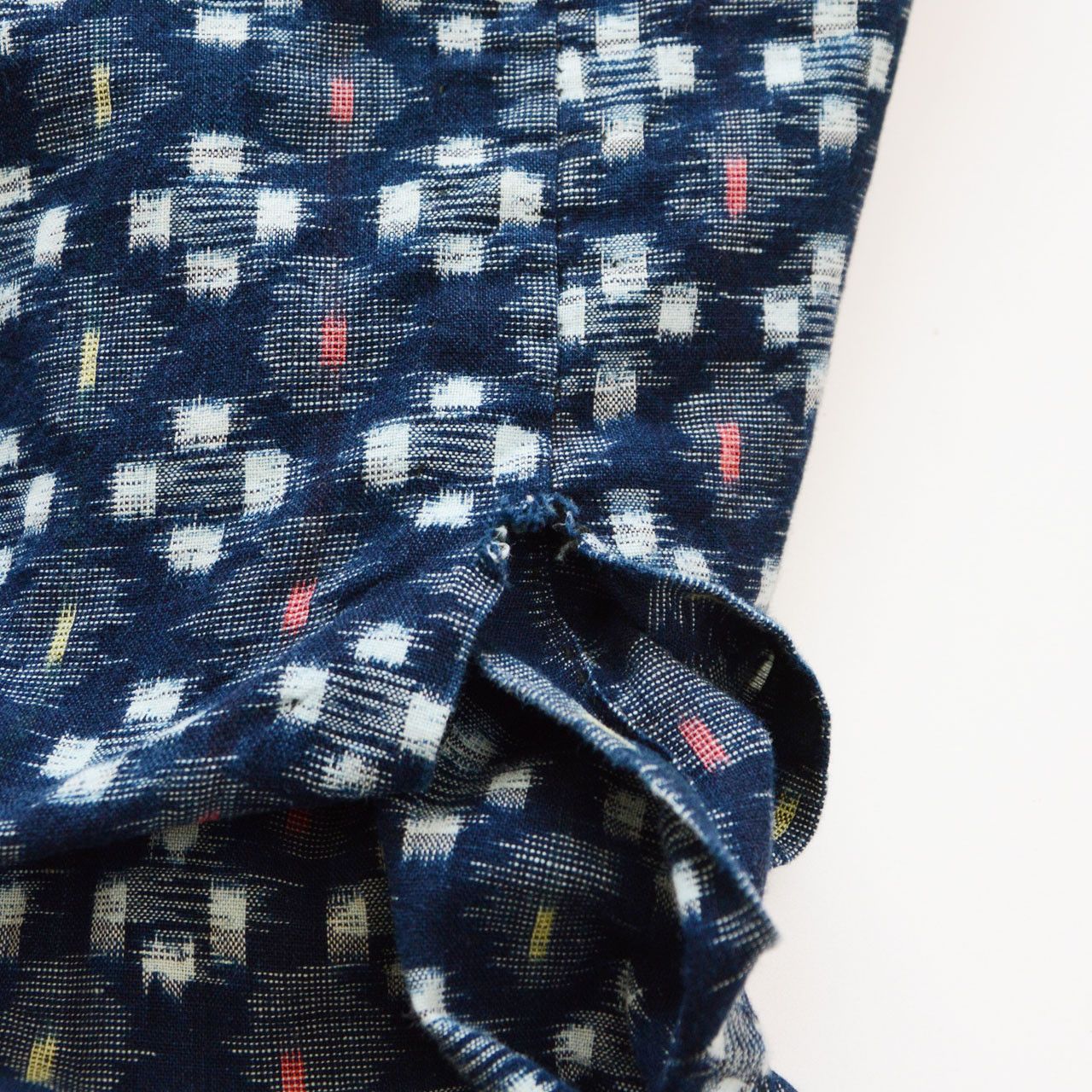 Other Vintage Japanese Noragi Jacket Indigo Kasuri Cotton Tenugui Size M / US 6-8 / IT 42-44 - 5 Thumbnail