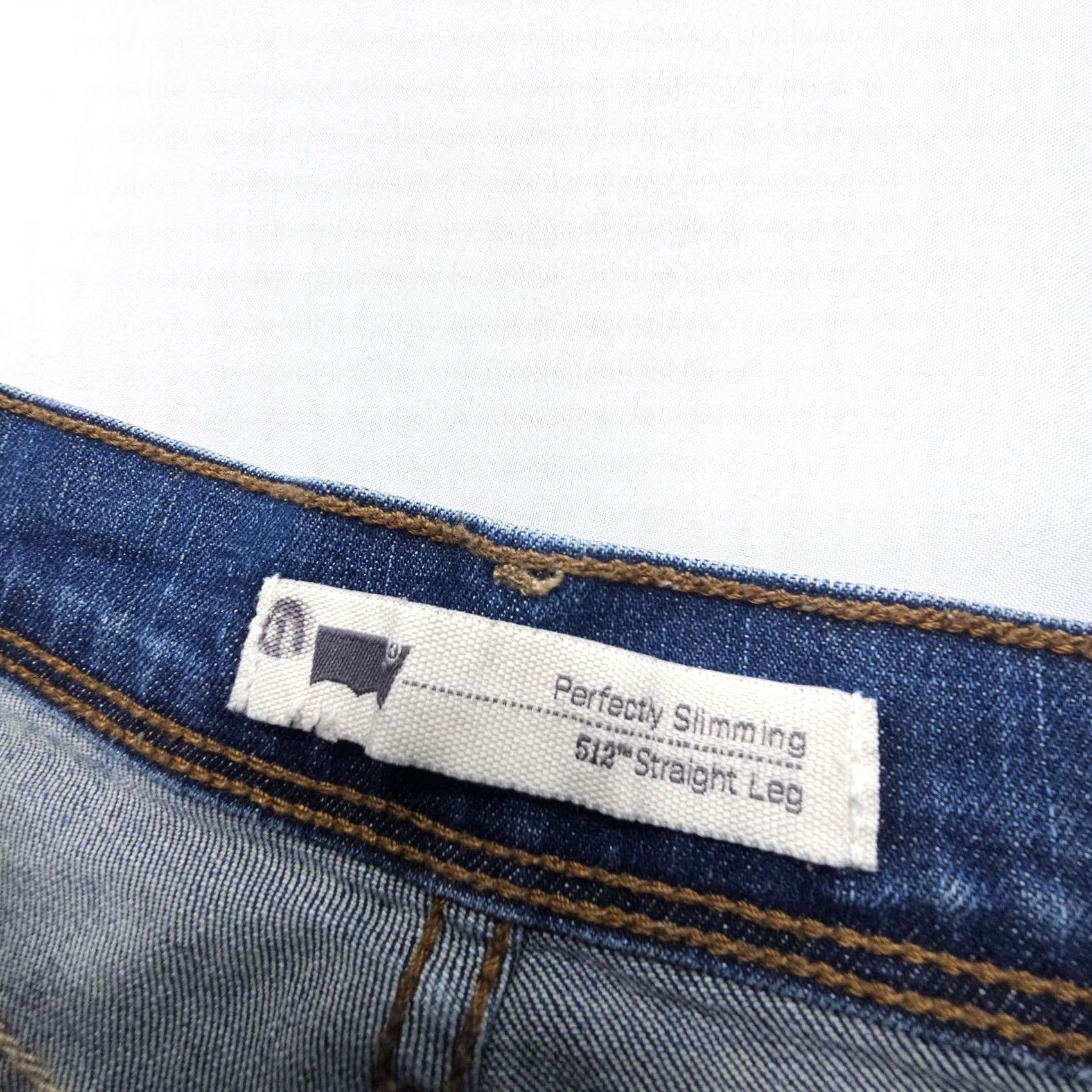 Levi's VINTAGE Levi's 512 Perfectly Slimming Straight Jeans Blue Size 29 x 31 2000's Womens Size 29" - 4 Thumbnail