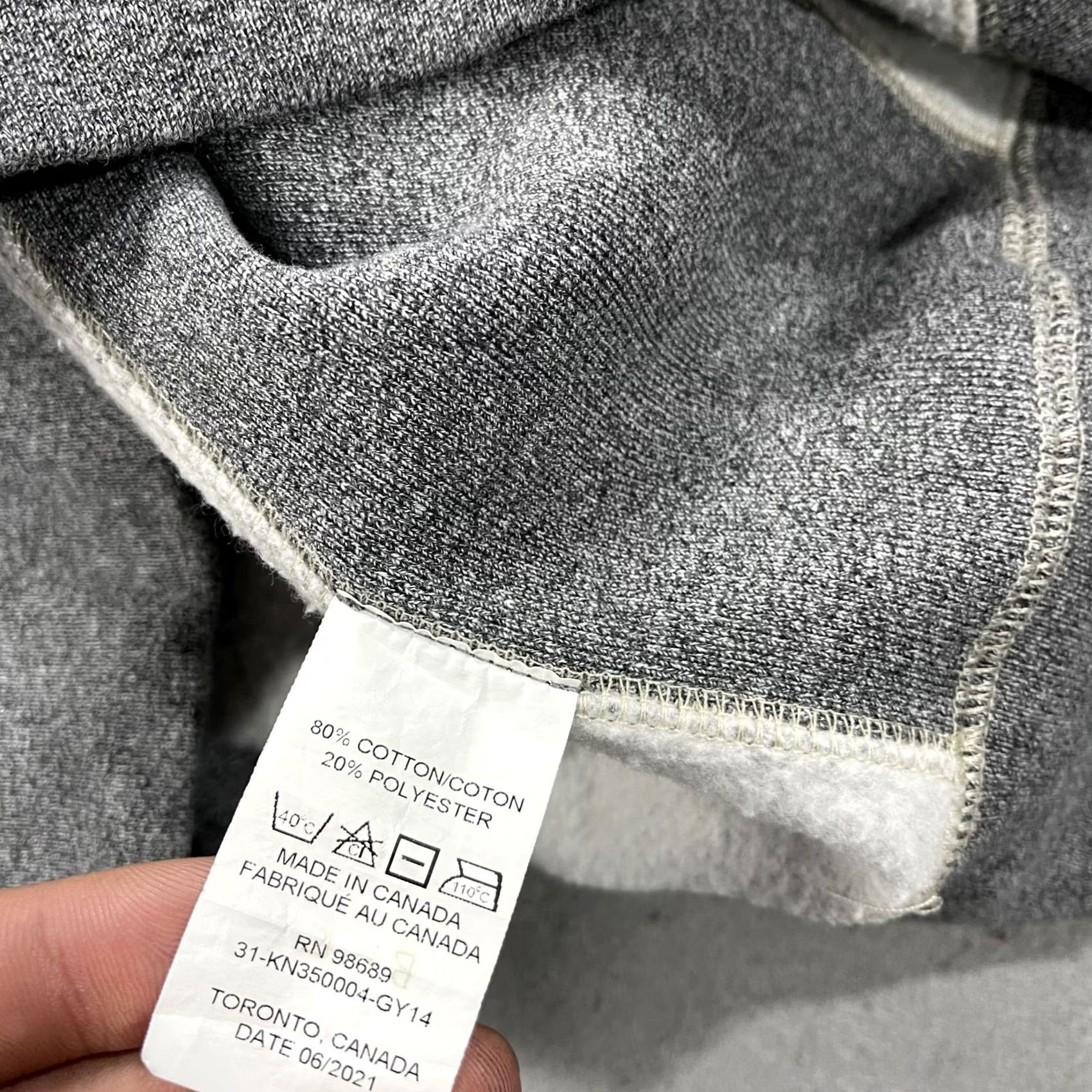 Todd Snyder Todd Snyder Sweatshirt Mens Large Gray Heavyweight Crewneck Canada Weave Blank Size US L / EU 52-54 / 3 - 5 Thumbnail