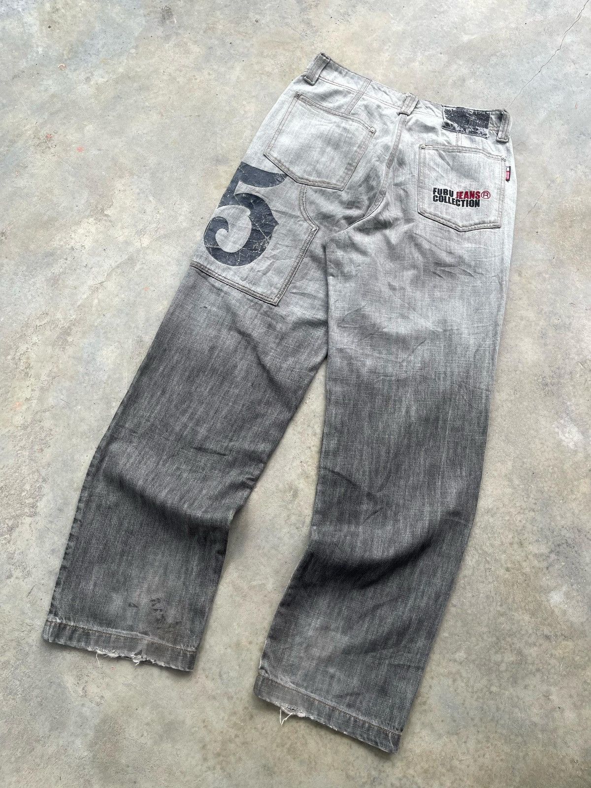 Fubu × JNCO Vintage Y2K Fubu Gradient Dye Jeans Pant Size US 32 / EU 48 - 11 Thumbnail