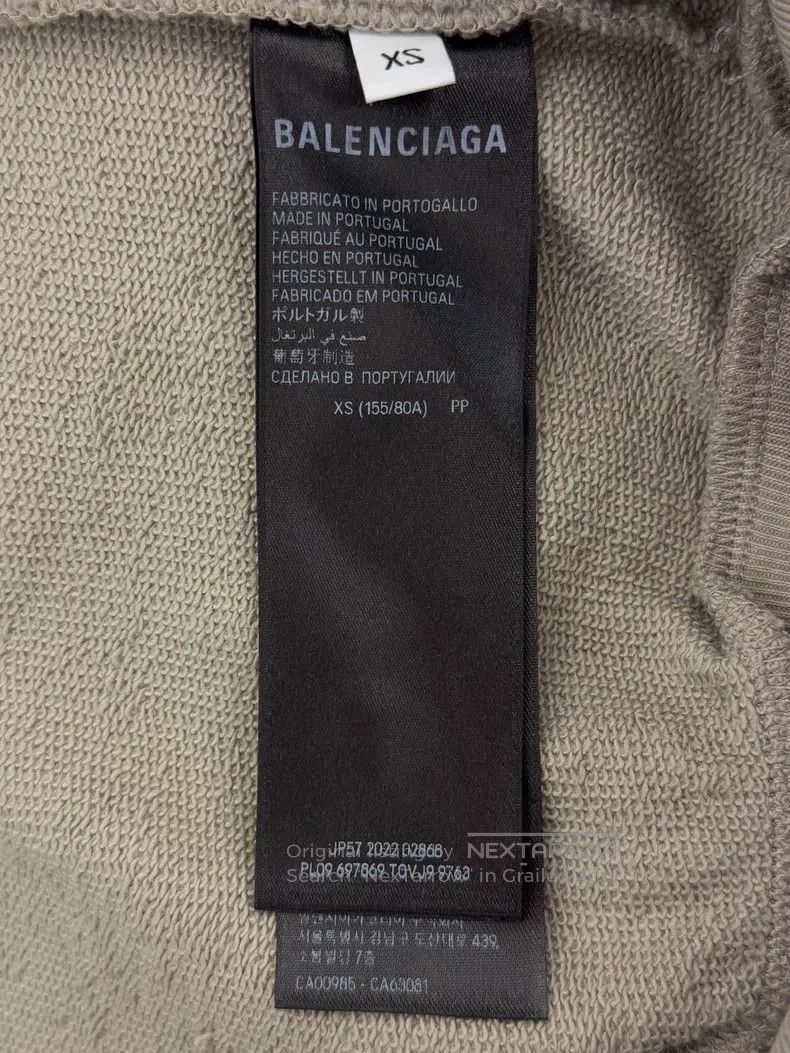 Balenciaga Balenciaga Logo Letter Embroidered Round Neck Long Sleeve Size US XS / EU 42 / 0 - 7 Thumbnail