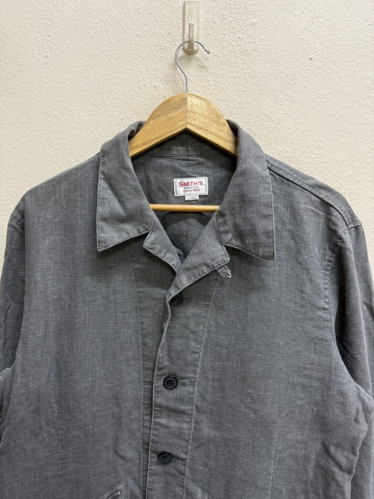 Smith's American Smith’s American Chambray Faded Black Washed Worker Jacket Size US M / EU 48-50 / 2 - 19 Thumbnail