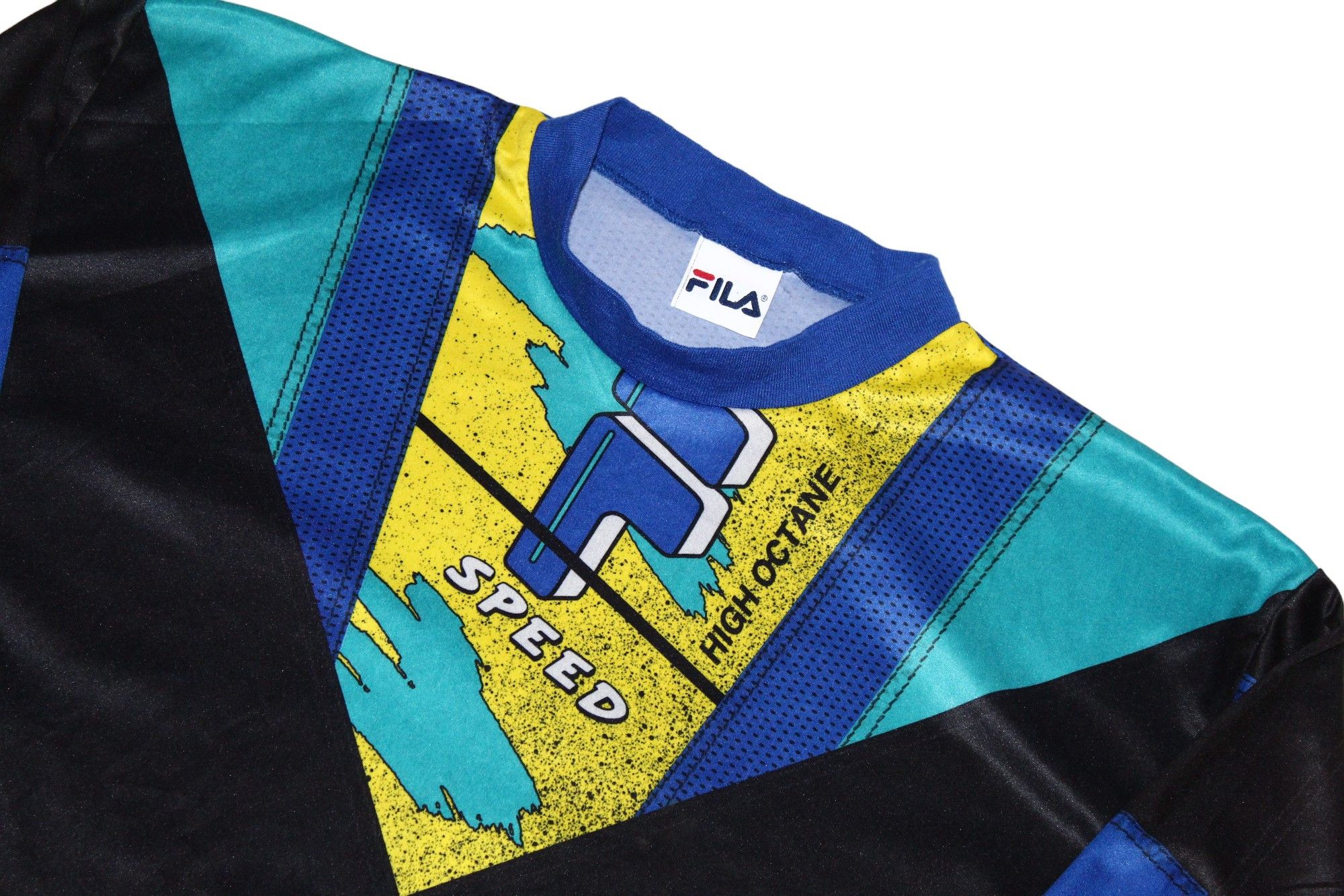 Fila 💥90's USA FILA Speed Spellout Motocross Racing L/S Jersey Size US L / EU 52-54 / 3 - 7 Thumbnail