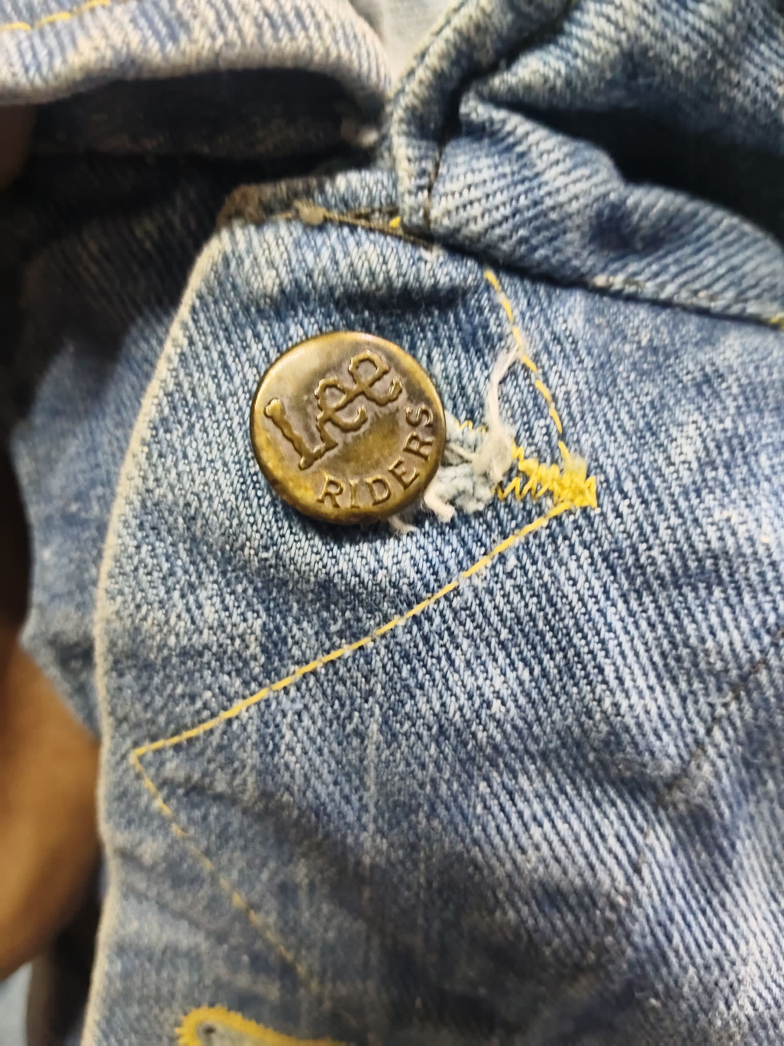 Lee × Vintage Vtg. 70's Lee Riders Sanforized Denim Jacket Size US S / EU 44-46 / 1 - 10 Thumbnail
