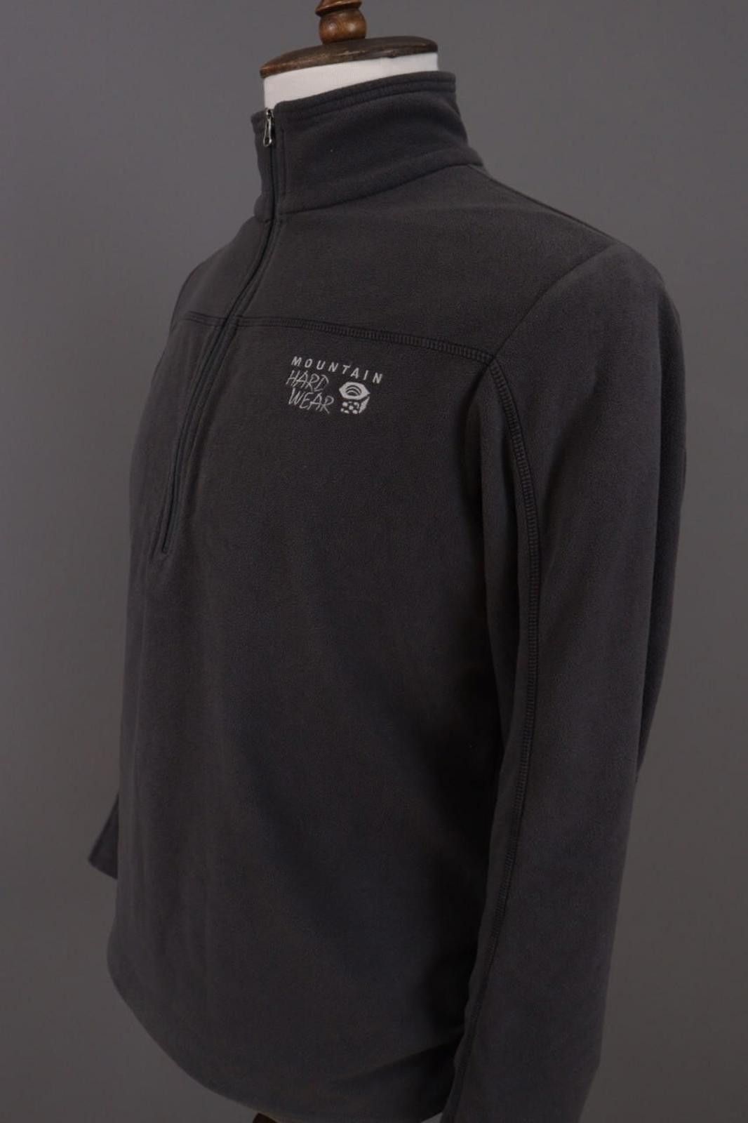 Mountain Hardwear Mountain Hardwear Gray 1/4 Zip Hiking Fleece Jacket Size M Size US M / EU 48-50 / 2 - 8 Thumbnail