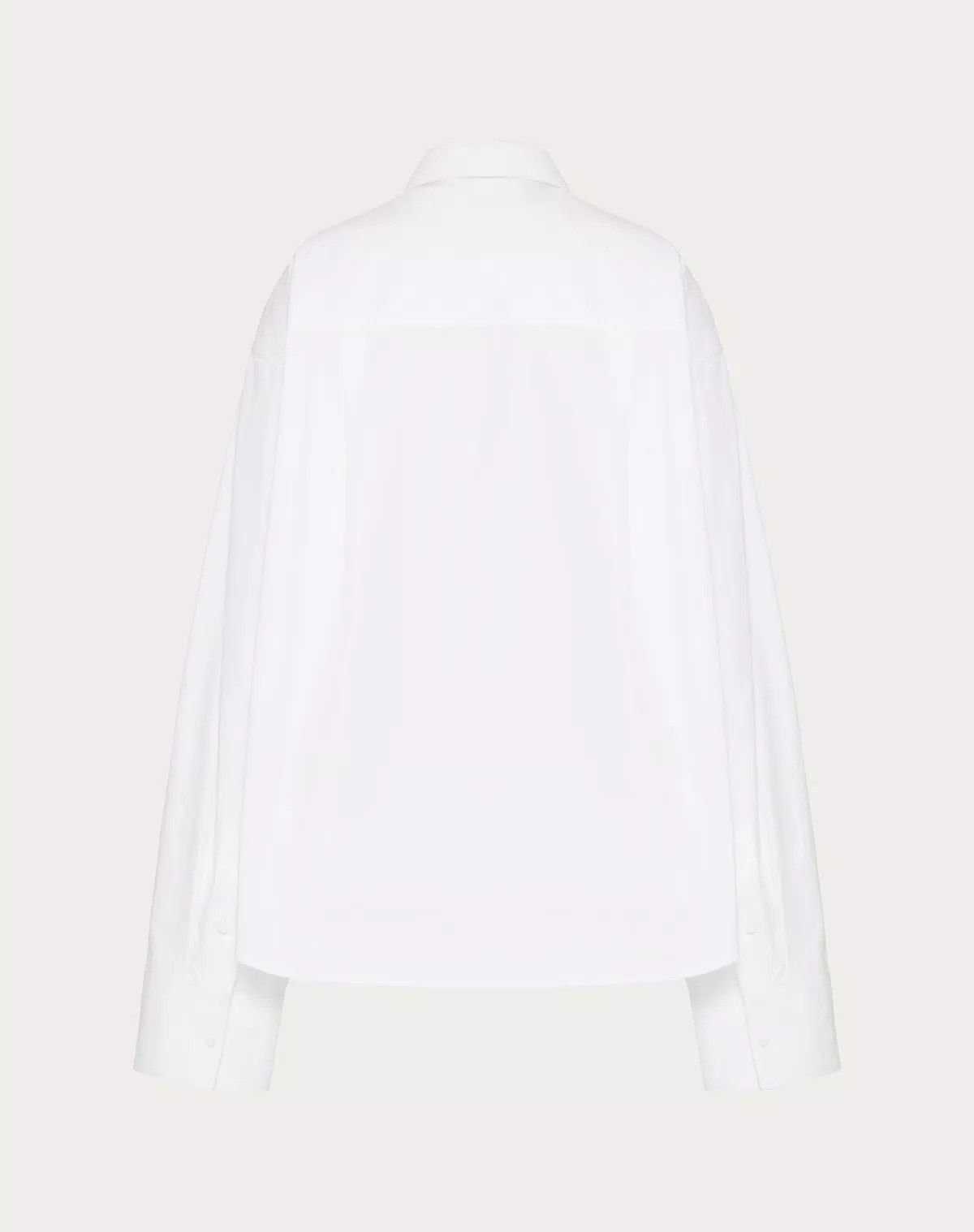 Valentino o1s1wg110625 Embroidered Shirt in White Size S / US 4 / IT 40 - 2 Thumbnail