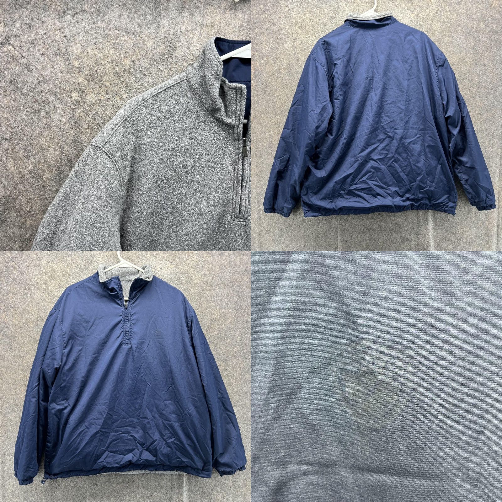 Polo Ralph Lauren Polo Golf Ralph Lauren Windbreaker Jacket Mens L Gray Reversible 1/4 Zip Polo Golf Surf Casual Sports Mens Size US L / EU 52-54 / 3 - 8 Thumbnail