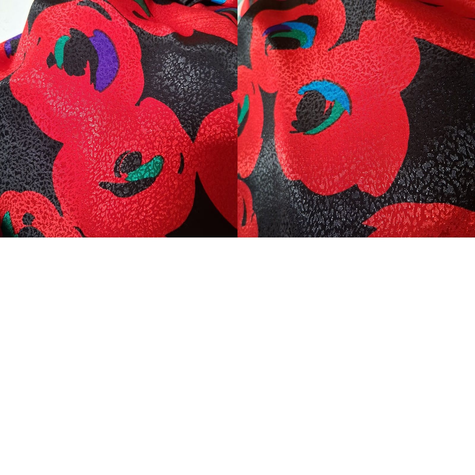 Vintage VINTAGE Apostrophe 1980s Party Dress Red Black Floral Satin Sleeveless Satin Spaghetti Straps Party Dress 13/14 Adults Girls Womens Size XL / US 12-14 / IT 48-50 - 11 Thumbnail