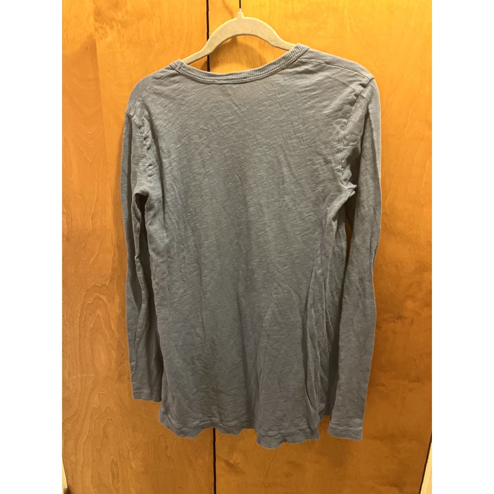 Vintage VINTAGE Jethro Women's Top Shirt XS Blue Long Sleeve Crew Neck Pullover Knit Cotton All Seasons Bohemian 90s Womens Size XS / US 0-2 / IT 36-38 - 7 Thumbnail
