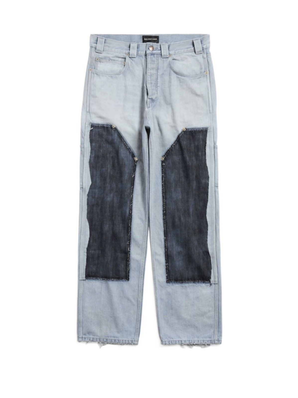 Balenciaga [SOLD] Balenciaga Cut-Up Baggy Denim Black M BNWT | Grailed