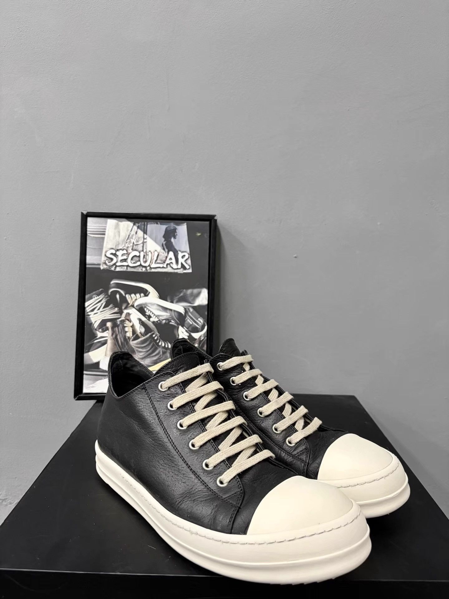 Rick Owens Rick Owens Mainline Leather Big Converse K34 Size US 10 / EU 43 - 3 Thumbnail