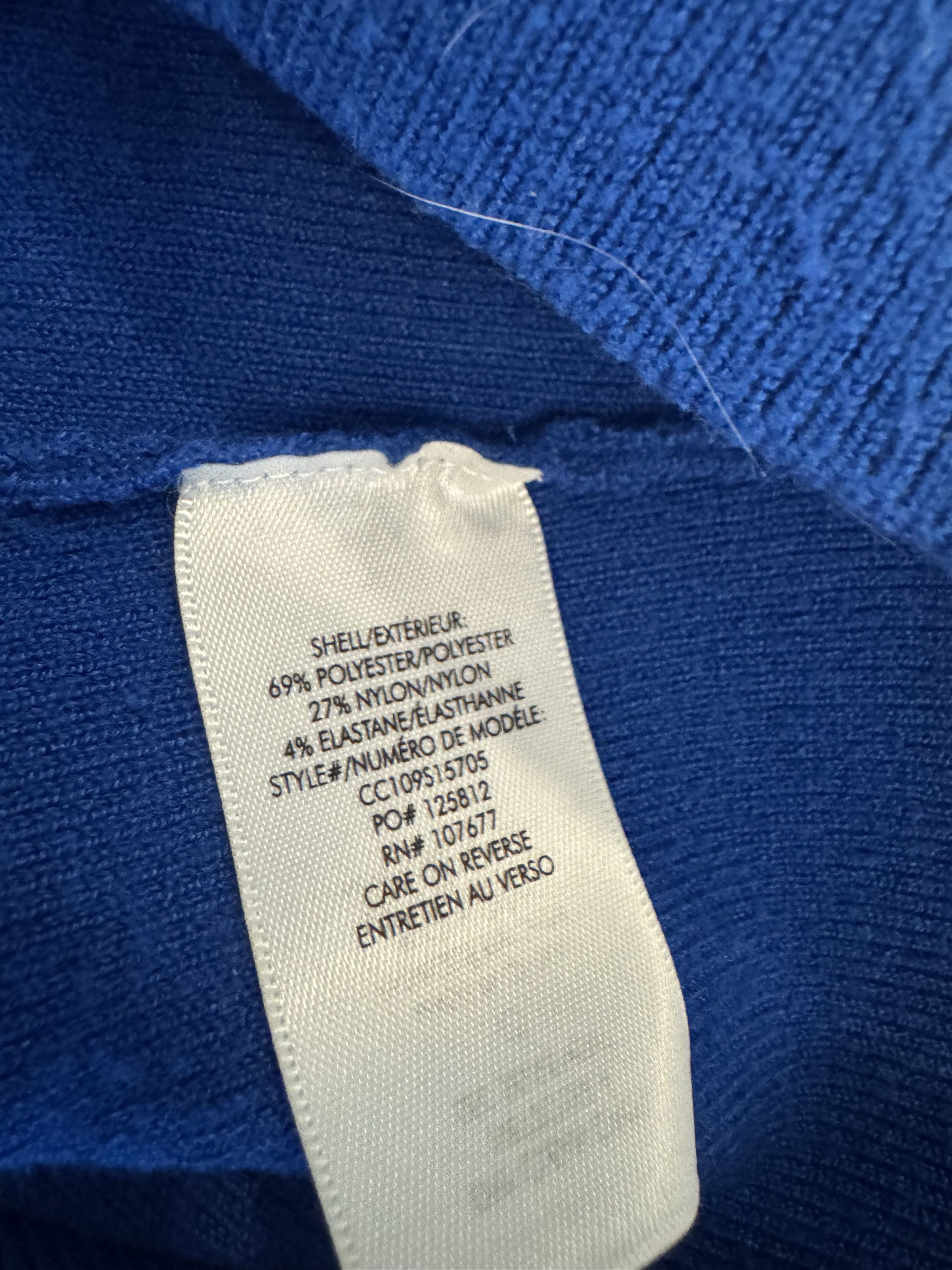 Alice + Olivia Alice + Olivia Ciara Mock Neck Pullover Sweater - Royal Blue Size M / US 6-8 / IT 42-44 - 7 Thumbnail