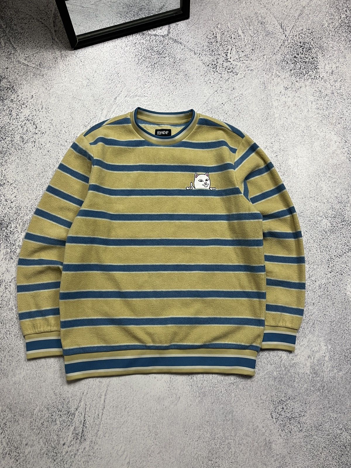 RIPNDIP Ripndip Fleece Sweater Jacket Striped Rip N Dip Rare Y2k Size US L / EU 52-54 / 3 - 1 Thumbnail