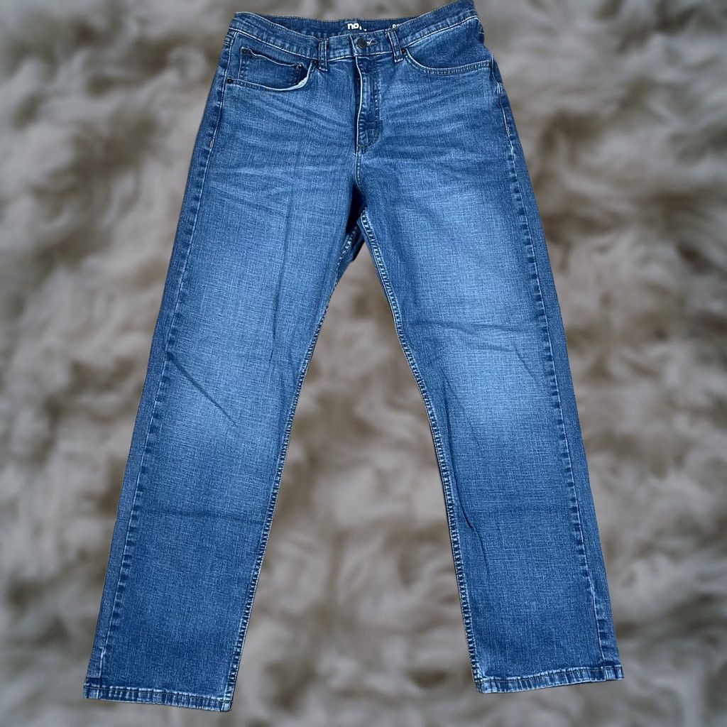 Wrangler Wrangler Jeans Men’s 32Wx32L Relaxed Fit Straight Leg Stretch Blue Denim Pants Size US 32 / EU 48 - 1 Thumbnail