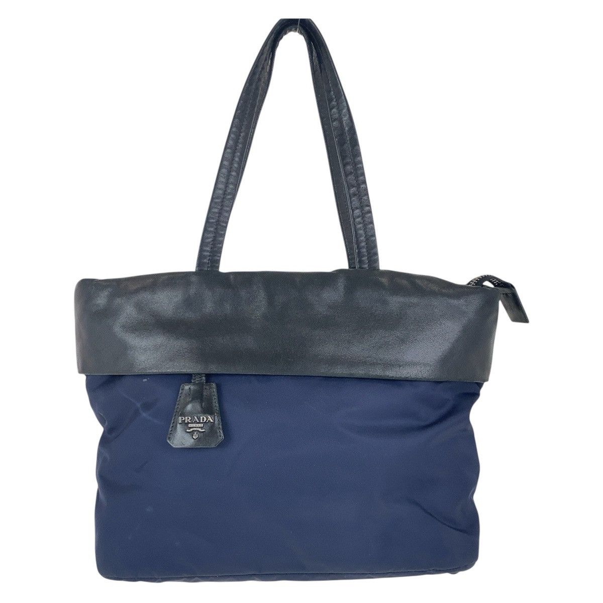 Prada Prada Tessuto Triangle Logo Bicolor 2Way Bag 103 Others Shoulder Bag in Blue, Women's