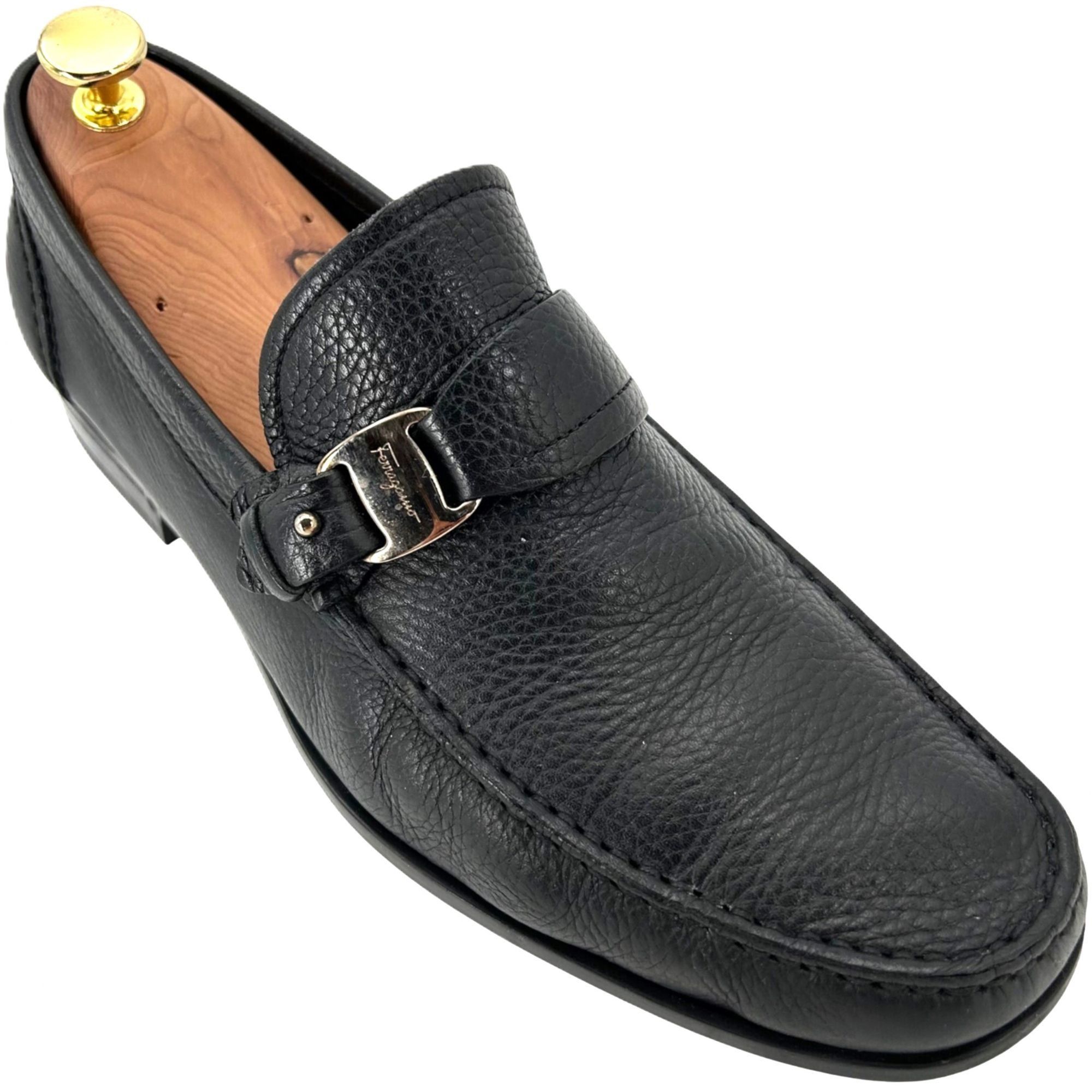 Men’s ferragamo nero pebble size 8.5 Salvatore Ferragamo Salvatore Ferragamo Italy Men 8.5 Black  main image 2