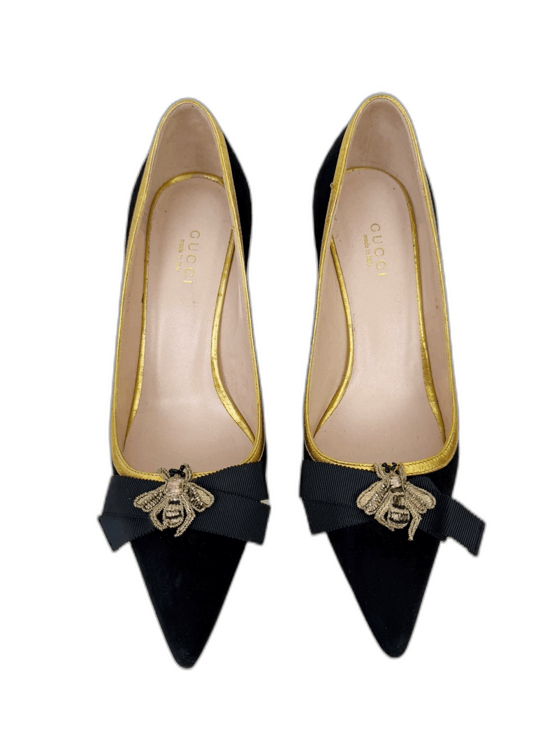 Gucci Gucci High Heels with Bee Design Size US 5 / IT 35 - 1 Thumbnail