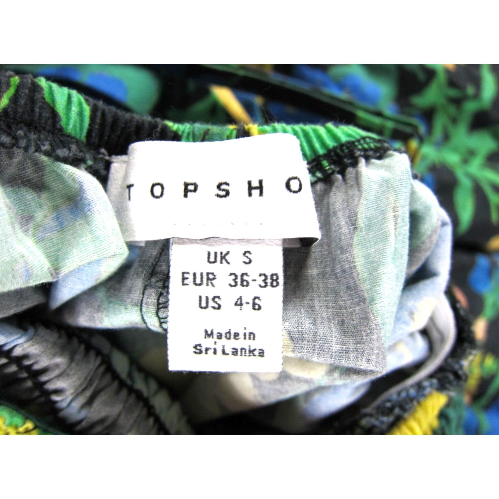 Topshop Topshop Floral Midi Tank Dress 4-6 Yellow Cotton 100% Sun Dress Sleeveless Square Neck Pullover Women Shop 4-6 Size S / US 4 / IT 40 - 3 Thumbnail