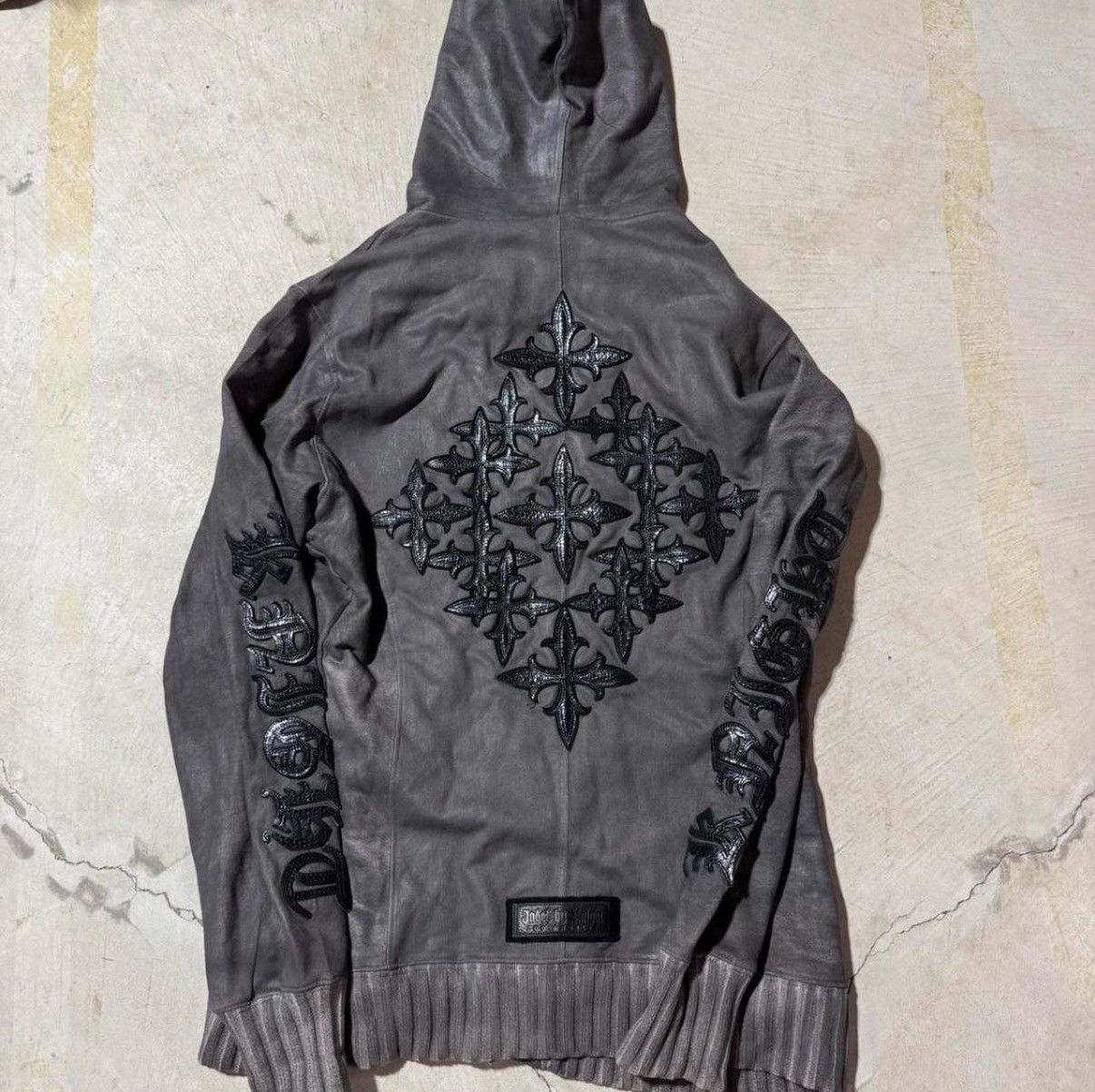 Jaded by Knight Jaded by Knight leather cross patch hoodie Size US XXL / EU 58 / 5 - 1 Thumbnail