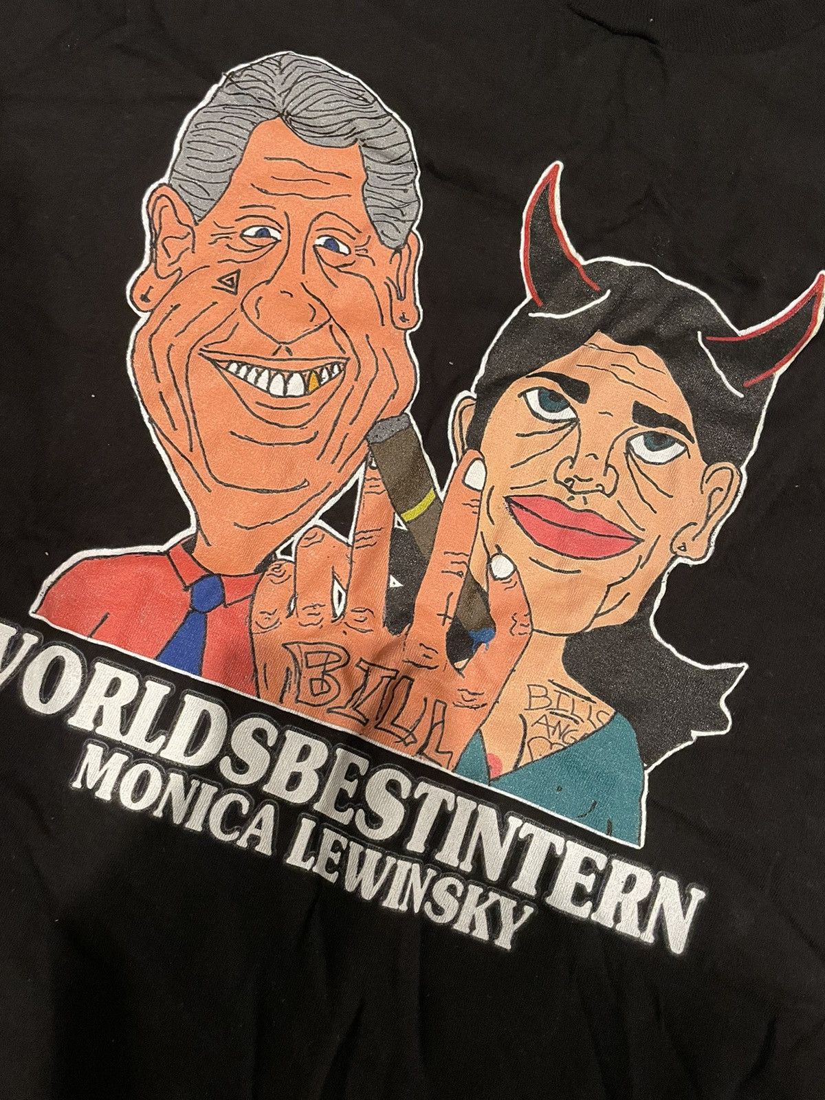 Band Tees Bill Clinton Monica Lewinsky Long Sleeve Size US L / EU 52-54 / 3 - 2 Thumbnail