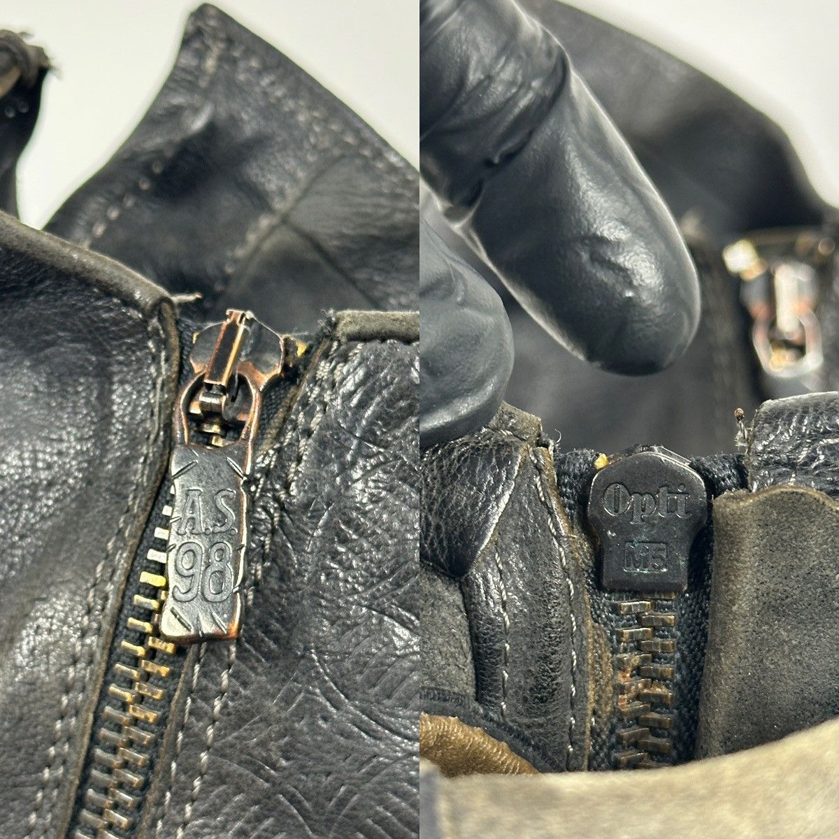 A.S.98 A.S.98. Airstep Black Leather Biker Gothic Ankle Boots Size US 9 / IT 39 - 22 Thumbnail