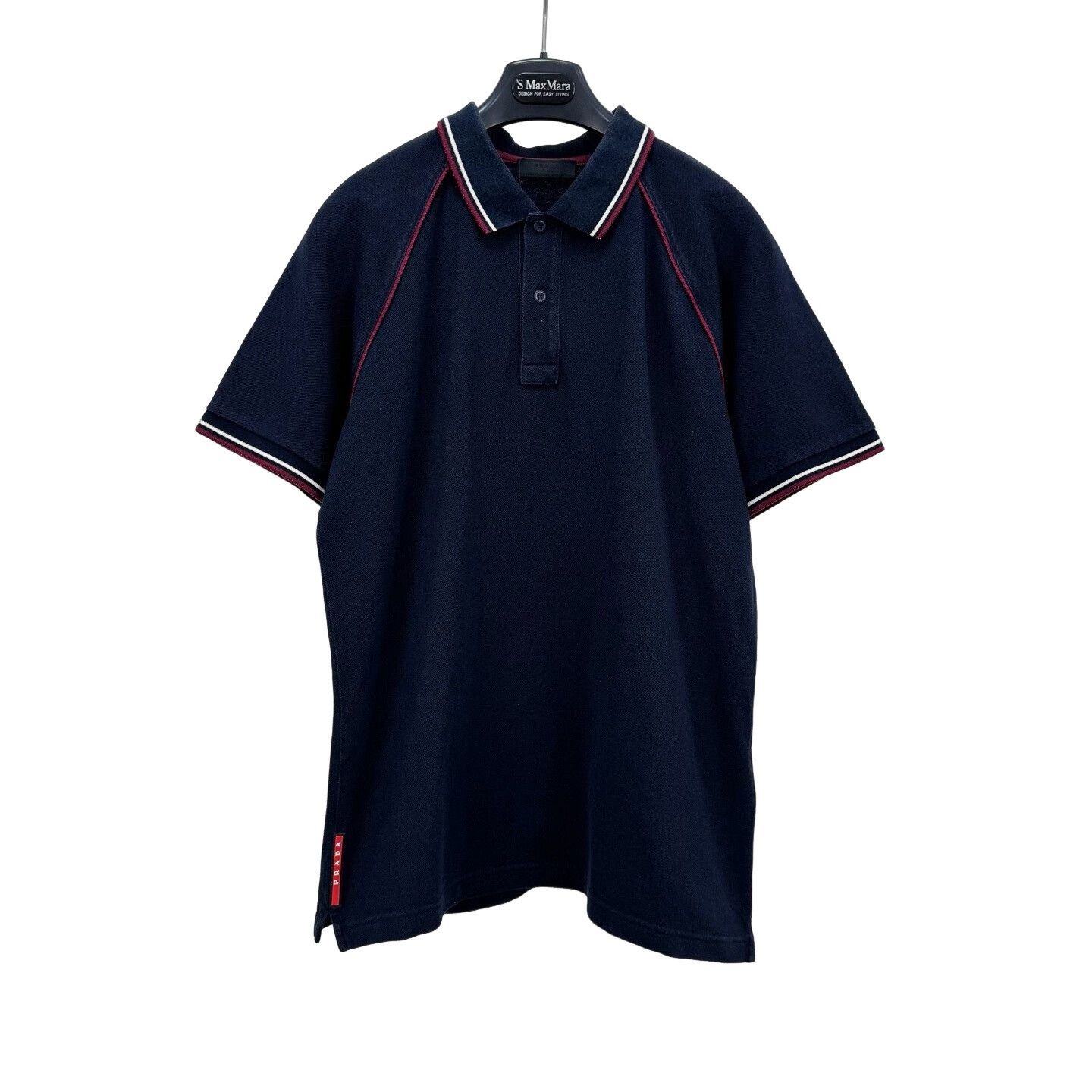 Prada Prada Red Piping Trim Polo Shirt XL Size US XL / EU 56 / 4 - 1 Thumbnail