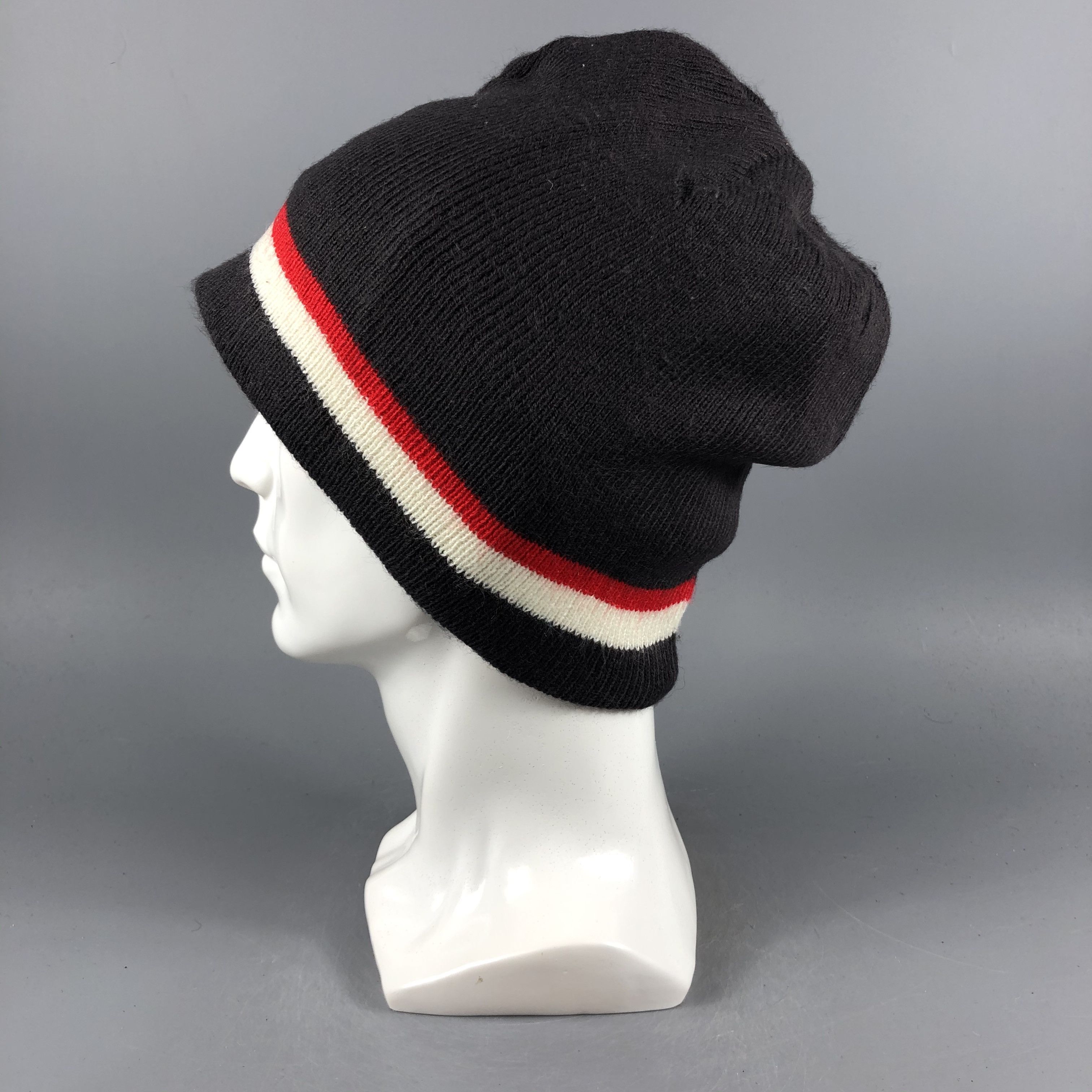 Vintage Claim Stripe Beanie Snow Hat Snow Cap -D1118 Size ONE SIZE - 1 Thumbnail