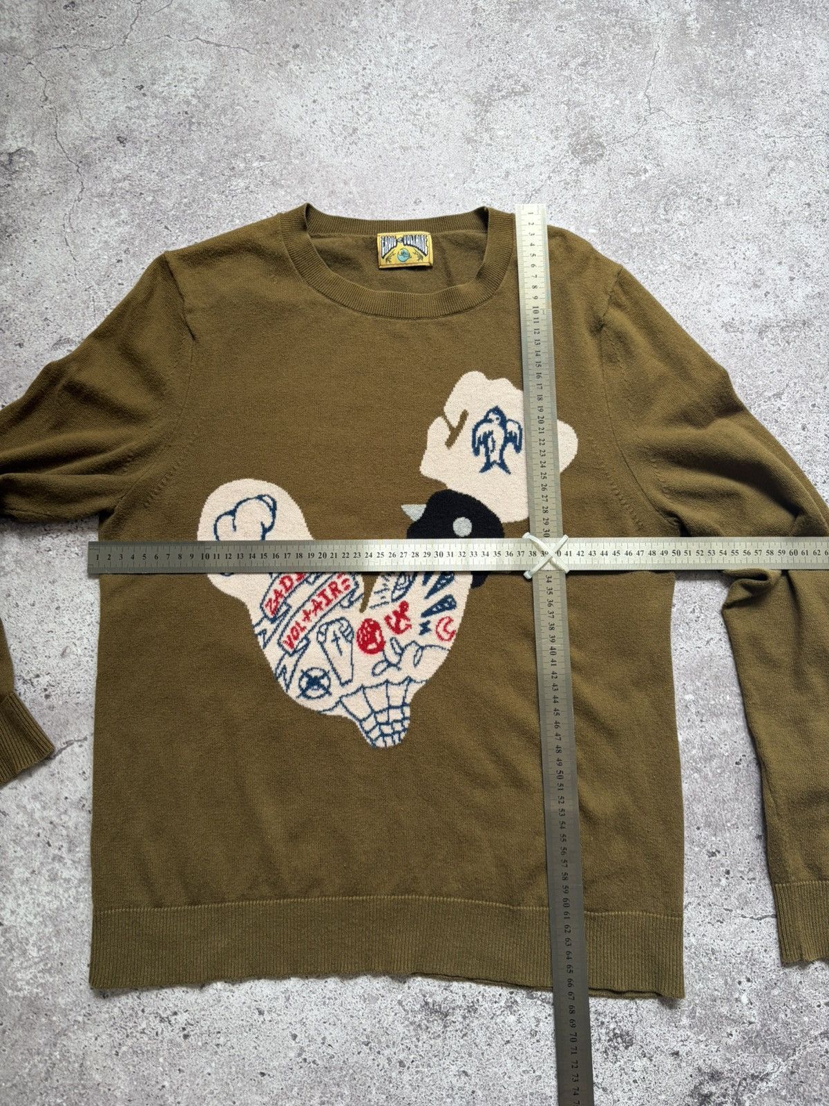 Zadig & Voltaire Zadig & Voltaire Olive Arm Printed Paris Top Blouse Size US M / EU 48-50 / 2 - 8 Thumbnail