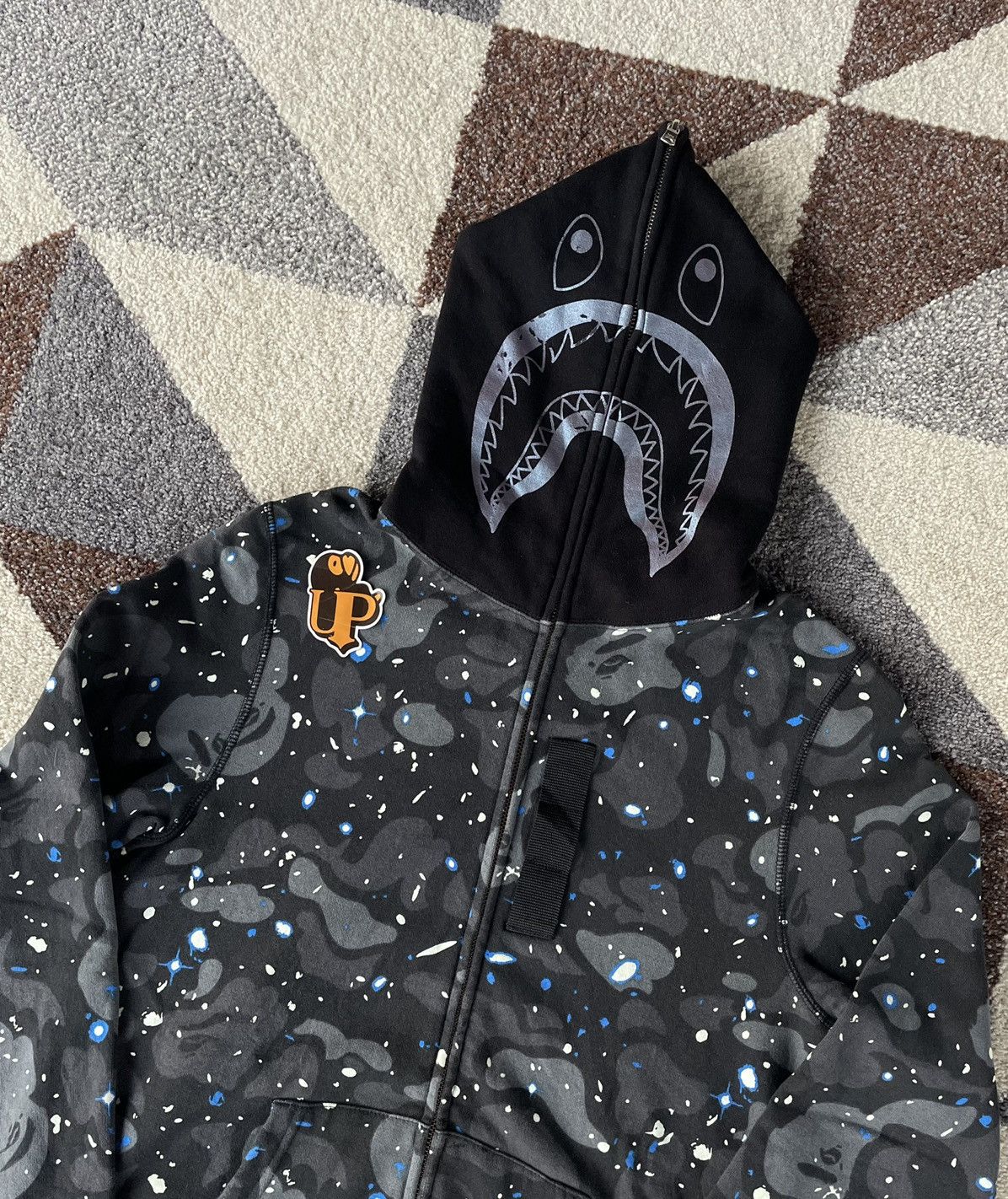 Bape Space Camo Shark Full Zip Hoodie Size S / US 4 / IT 40 - 2 Thumbnail