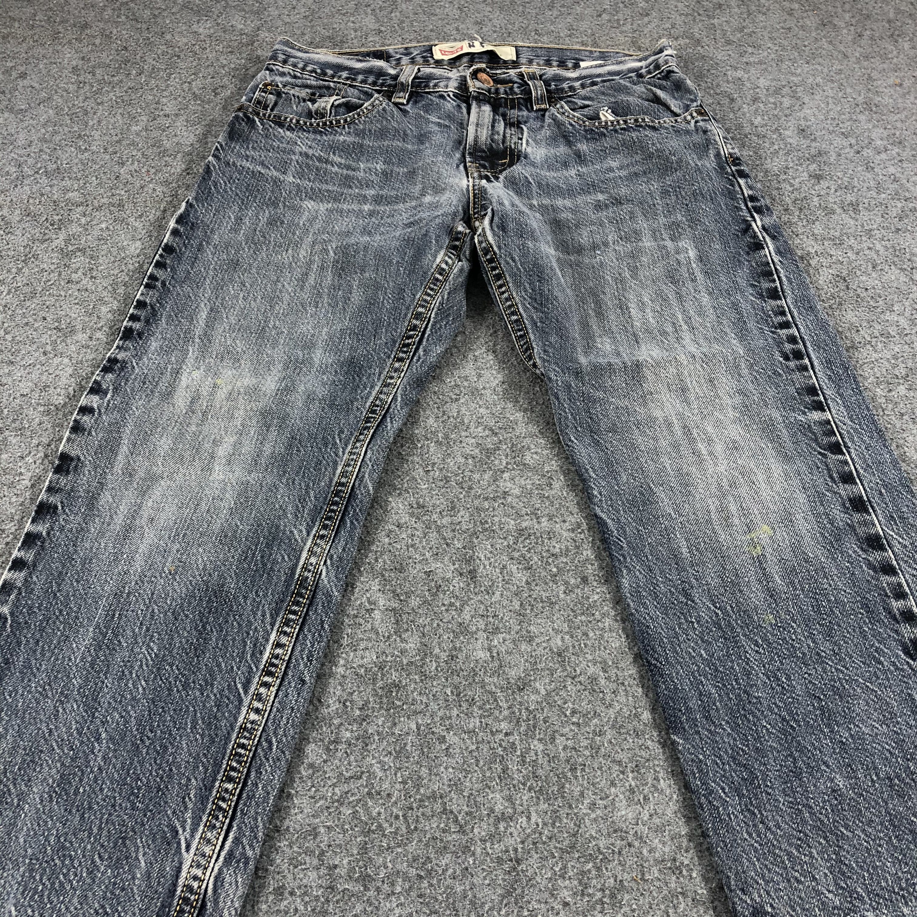 Levi's Faded Vintage Levis 505 Jeans Stone Washed Denim-J961 Size US 29 - 3 Thumbnail