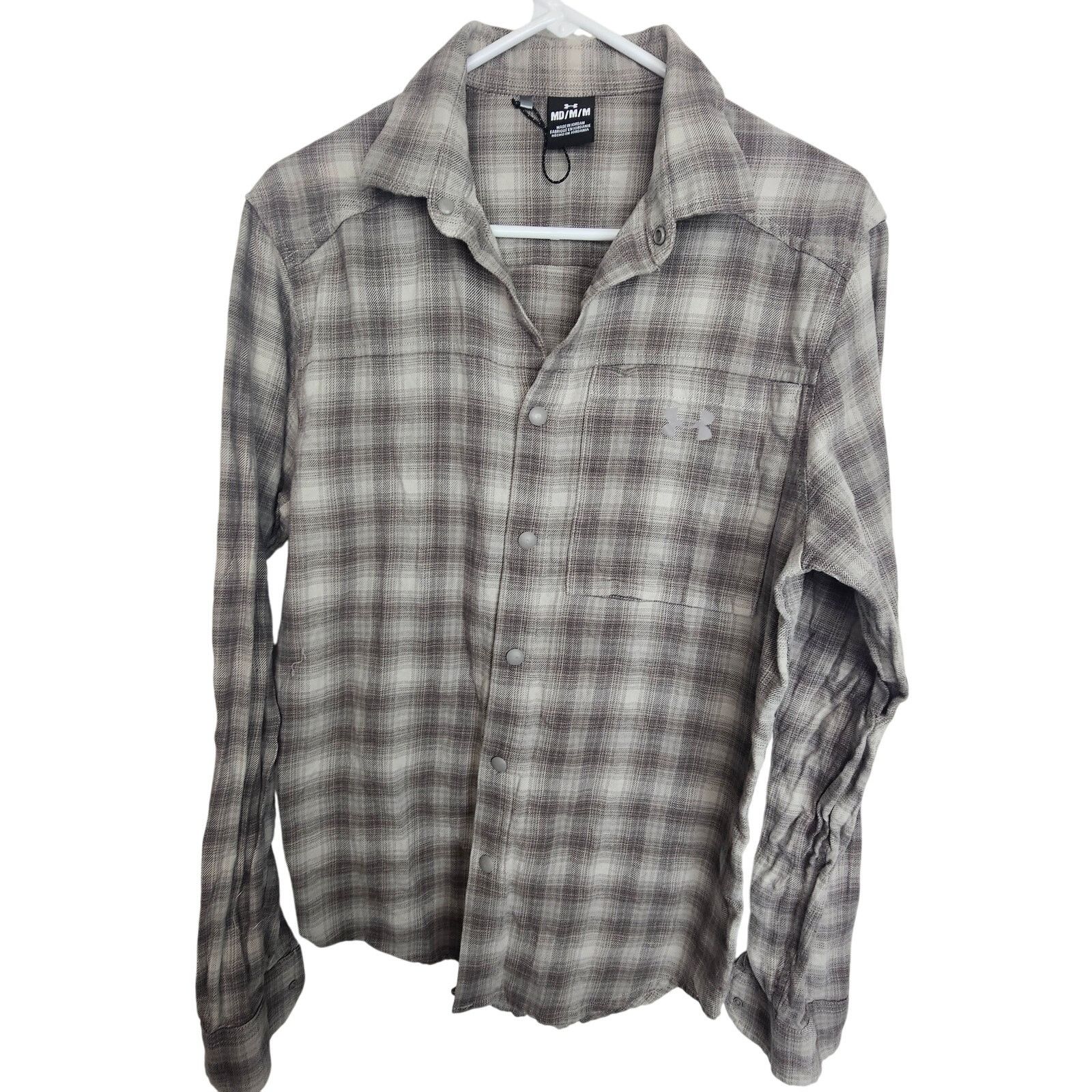 Under Armour Under Armour Mens Plaid Tradesman Flex Flannel Shirt M Gorp Size US M / EU 48-50 / 2 - 1 Thumbnail