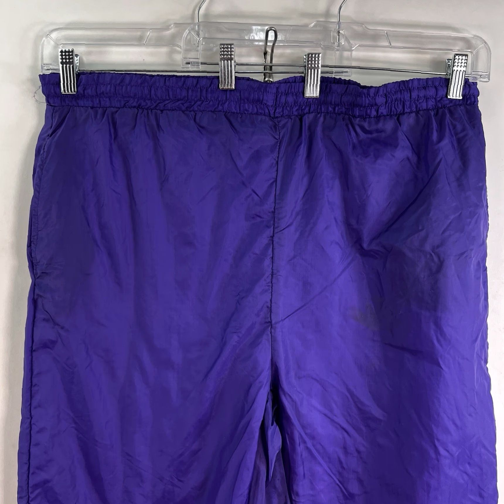 Jordache Vintage Jordache Activewear Pants Men XL Tapered Track Pants Purple 80s 90s Nylon Pockets Size US 36 / EU 52 - 2 Thumbnail