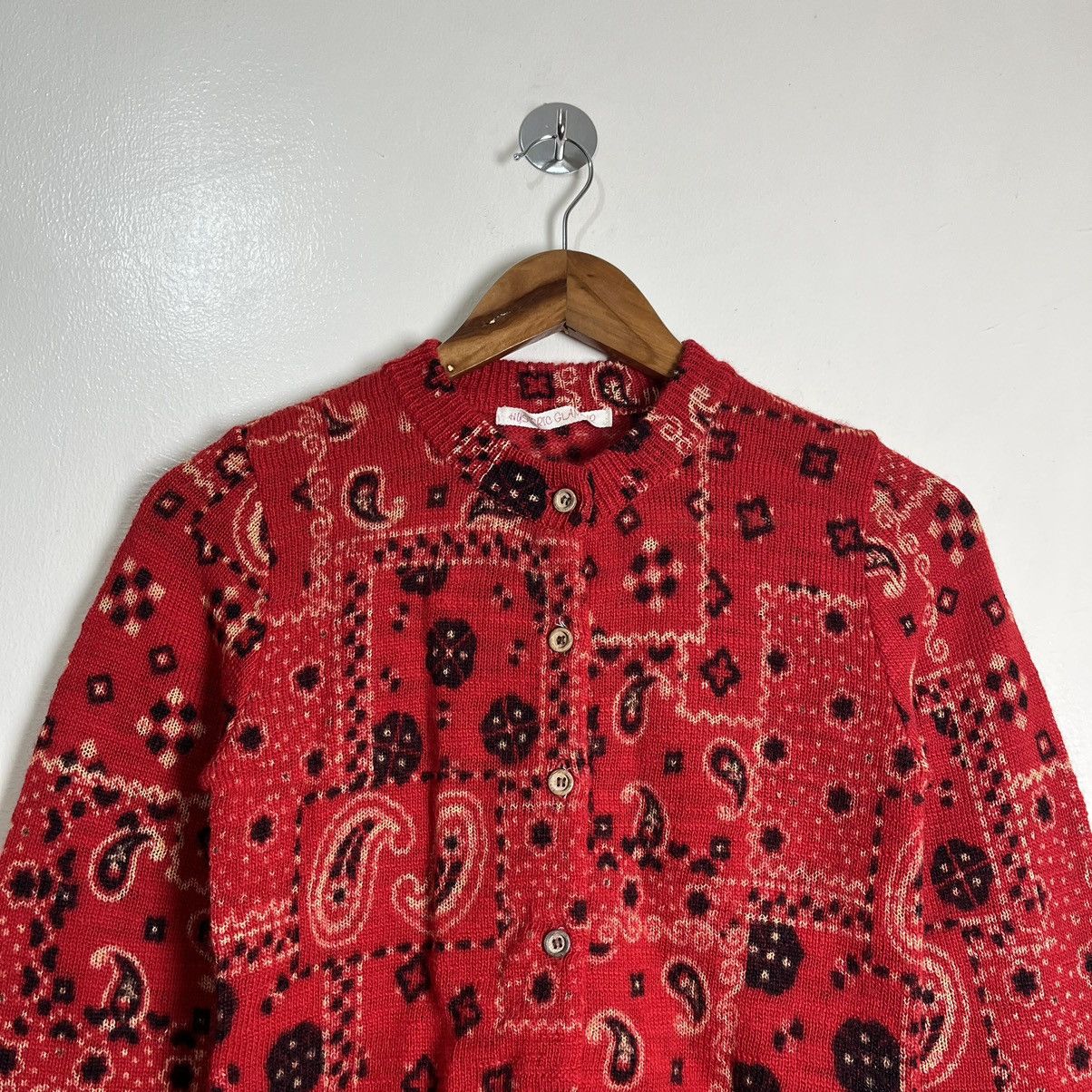 Hysteric Glamour 90's Hysteric Glamour Paisley Cardigan Knitted Sweater Size ONE SIZE - 3 Thumbnail