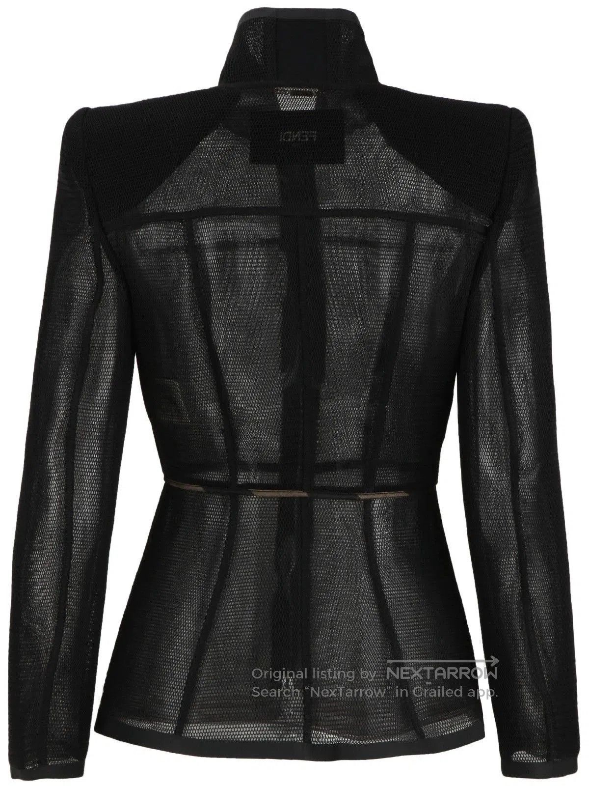 Fendi fendi perforated black outerwear jacket. Size US S / EU 44-46 / 1 - 3 Thumbnail