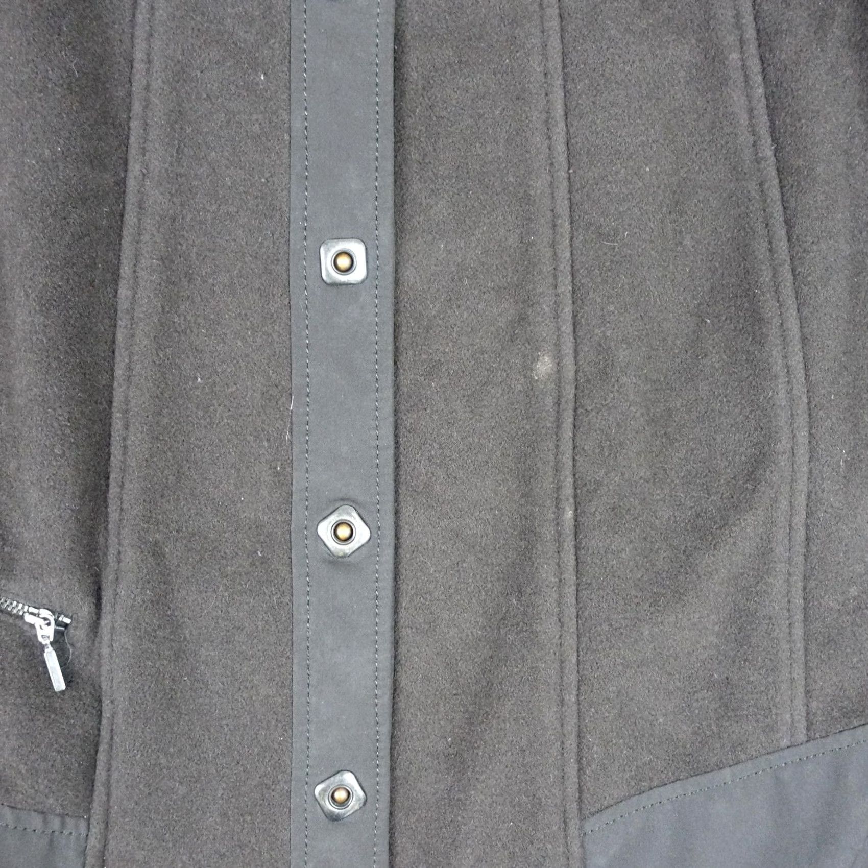 Vintage VINTAGE WEILL Coat Womens 20 Brown Wool Snap Front Mid Length Collared Plus VTG Size 3XL / US 20-22 - 3 Thumbnail