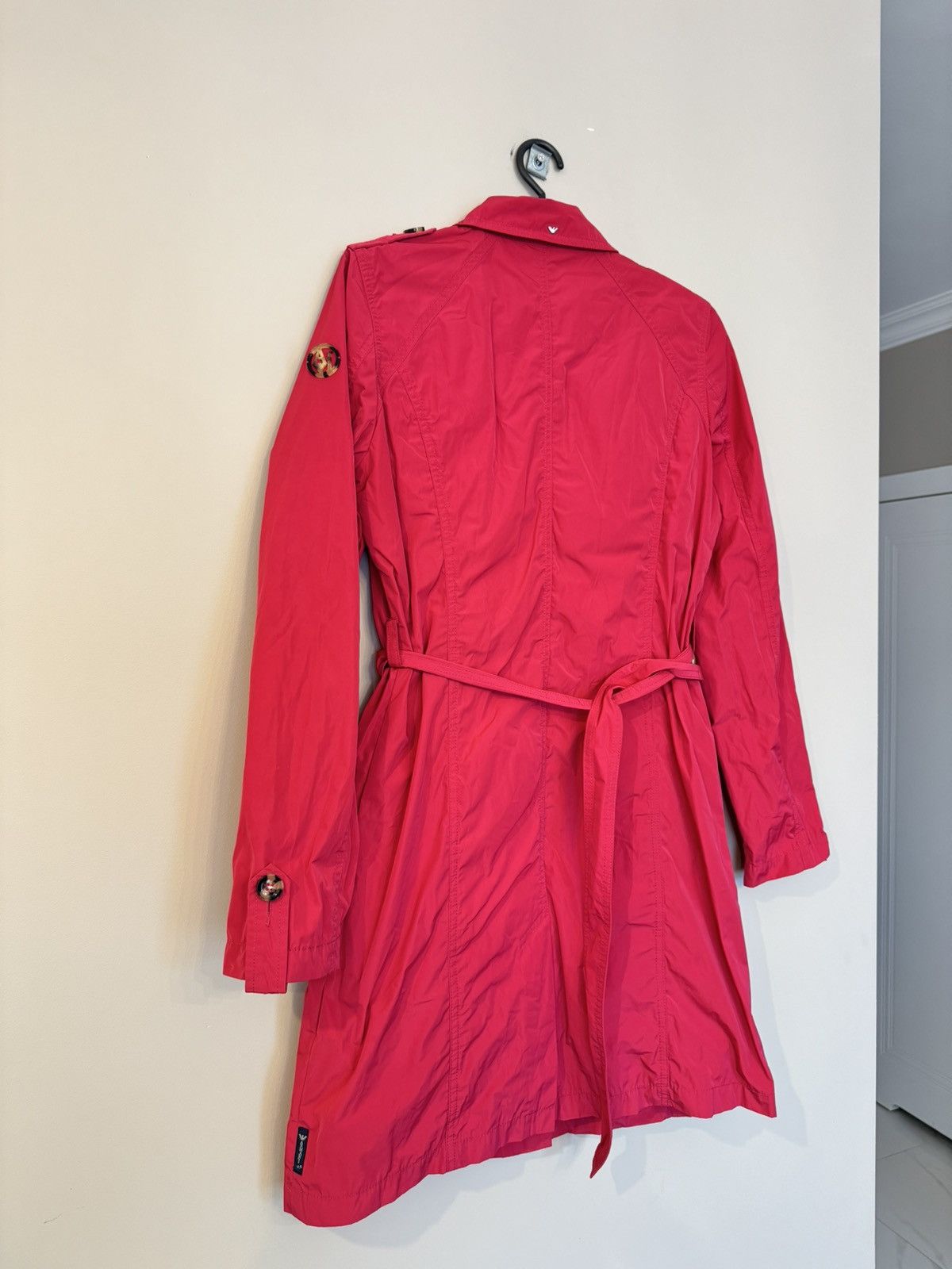 Armani Armani Jeans pink coat trench women rare vintage jacket Size M / US 6-8 / IT 42-44 - 4 Thumbnail