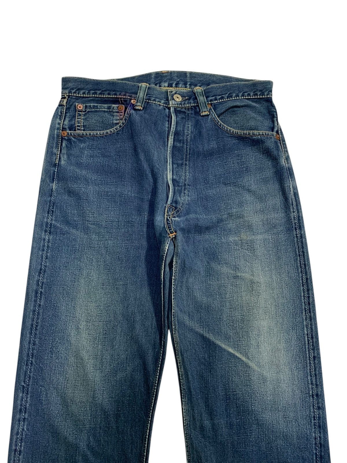 Warehouse VINTAGE WAREHOUSE SELVEDGE BUTTON FLY JAPANESE FADED DENIM Size US 31 - 7 Thumbnail
