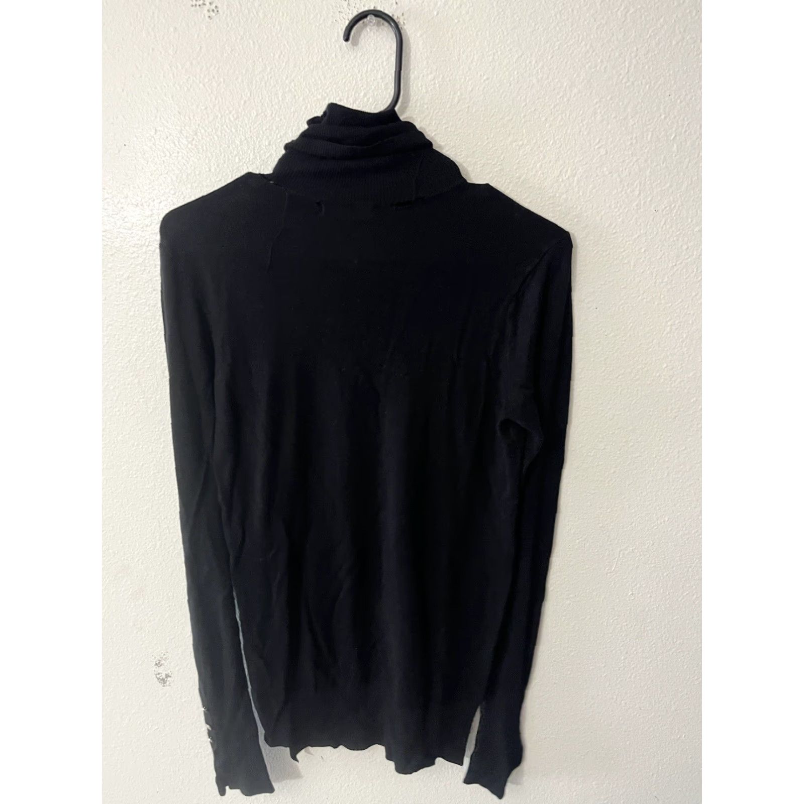 Zara Zara Women's Sweater Knit Turtleneck Pullover Long Sleeve Black Casual Office Fall Winter 2023 Small Size S / US 4 / IT 40 - 3 Thumbnail