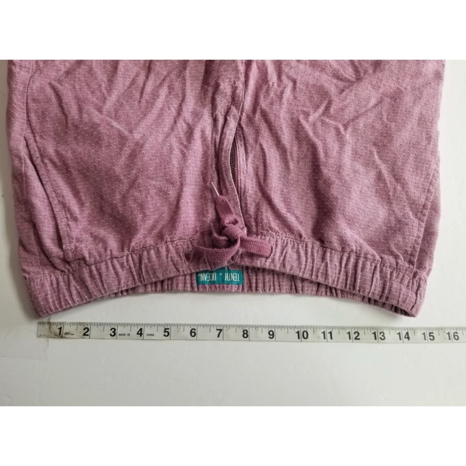 Vintage Tenth & Ocean Mens Short S Size Small Linen Cotton Washable Light Pink Chino Pink Mens Size US 29 - 3 Thumbnail