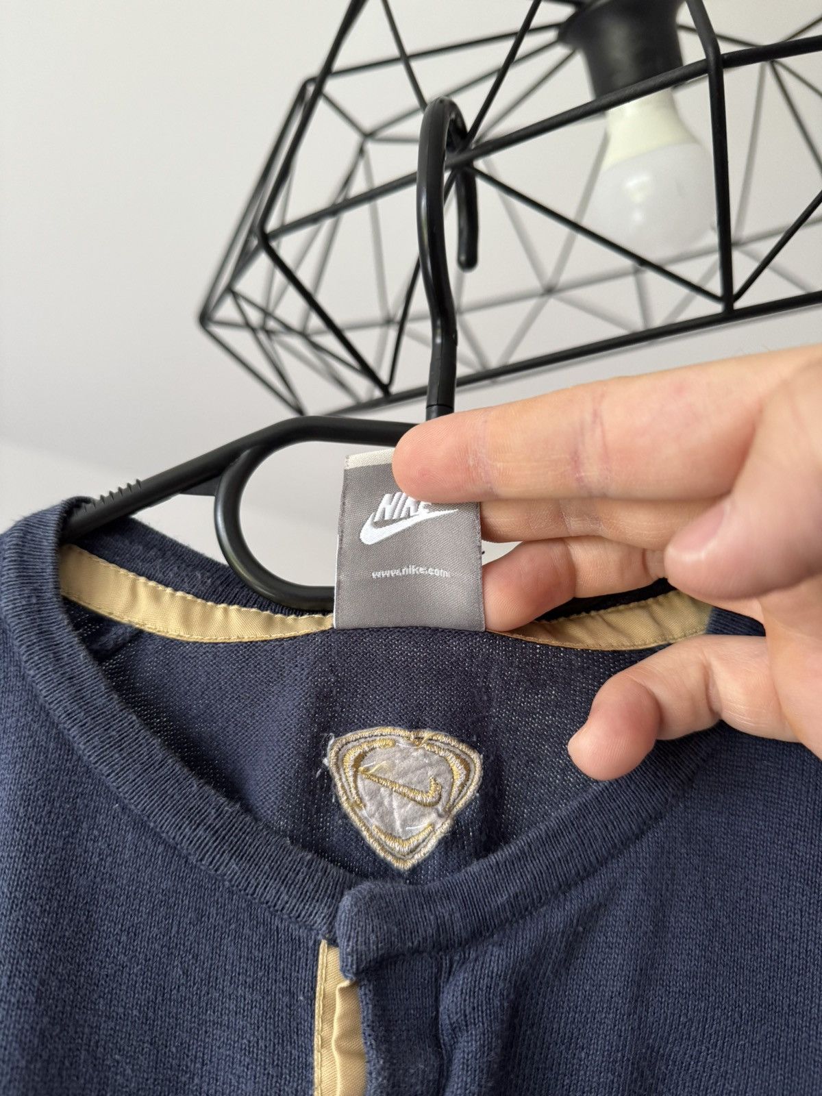 Nike × Vintage Y2K Arsenal London Longsleeve Knit Polo Style Nike Blokecore Size US S / EU 44-46 / 1 - 9 Thumbnail
