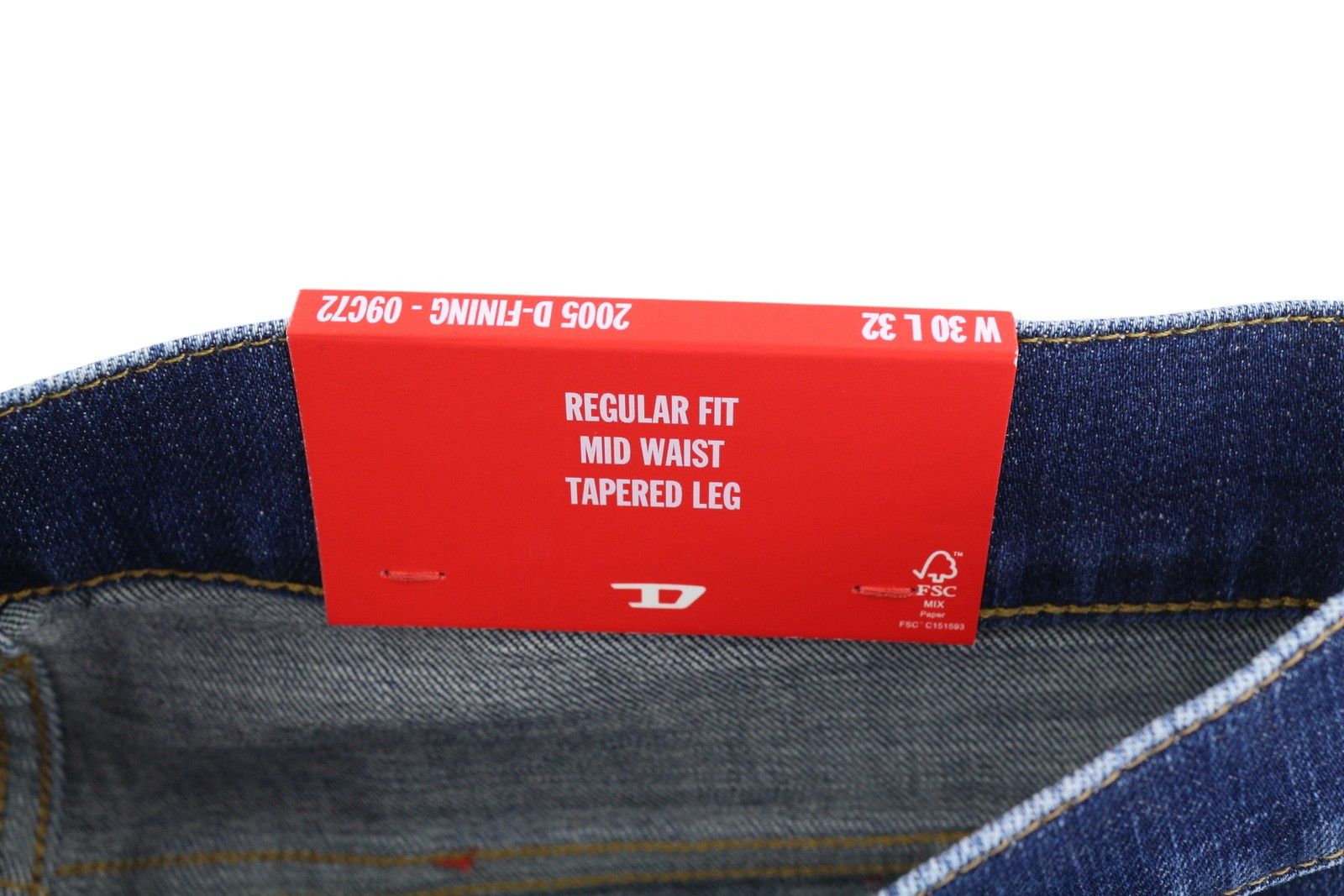 Diesel 2005 D-FINING 09C72 W30/L32 Regular Tapered Jeans 40918 Size US 30 / EU 46 - 7 Thumbnail
