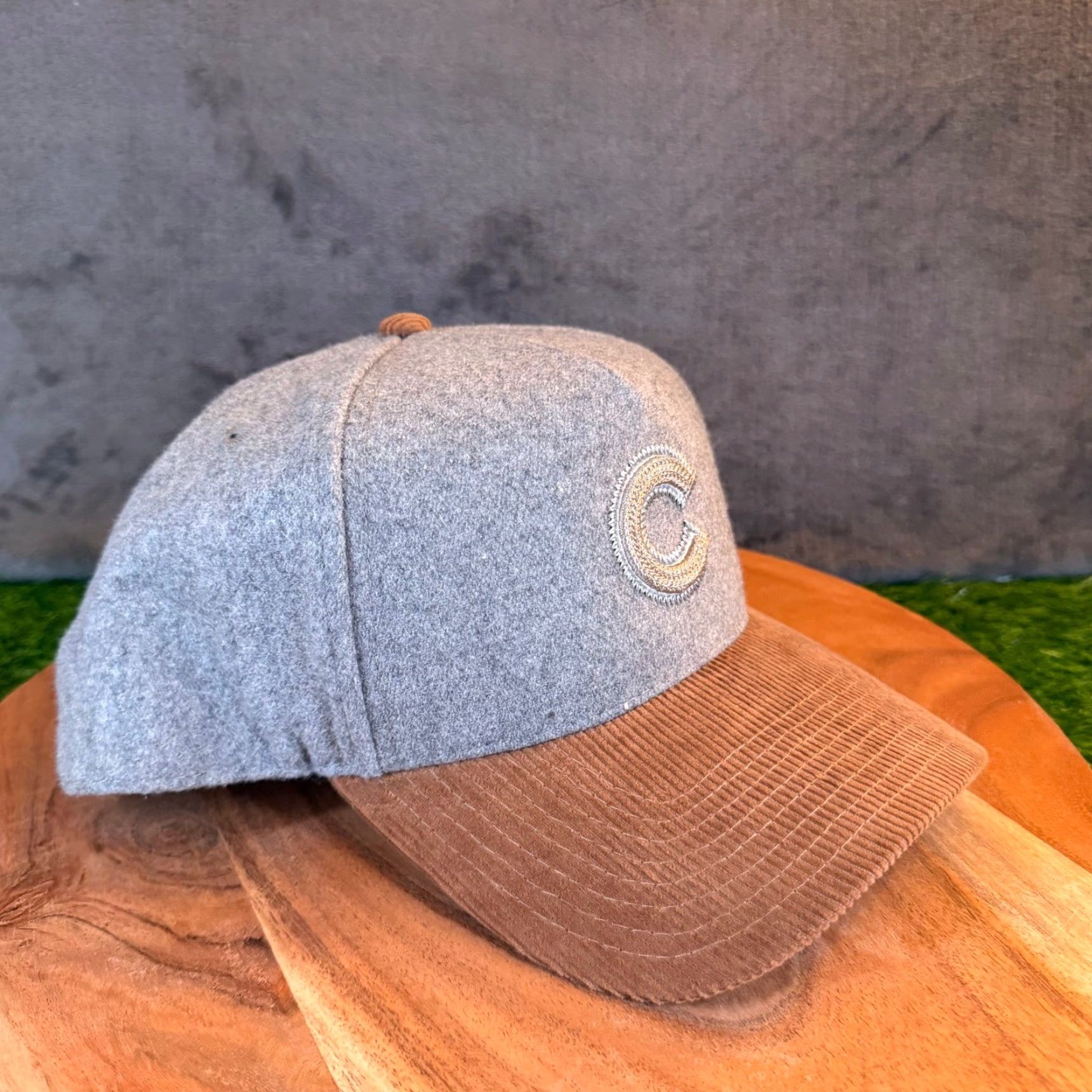 Mitchell & Ness Mitchell Ness Chicago Cubs Gray Corduroy Brim Baseball Cap Adjustable Mens NWT Size ONE SIZE - 2 Thumbnail